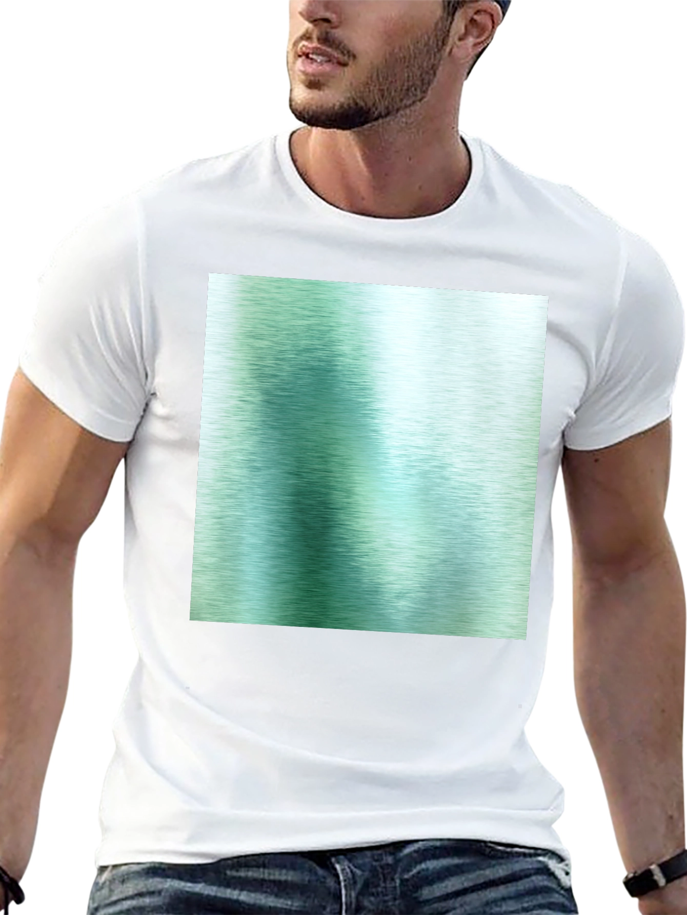 Modern Abstract Graphic T-Shirt - Black