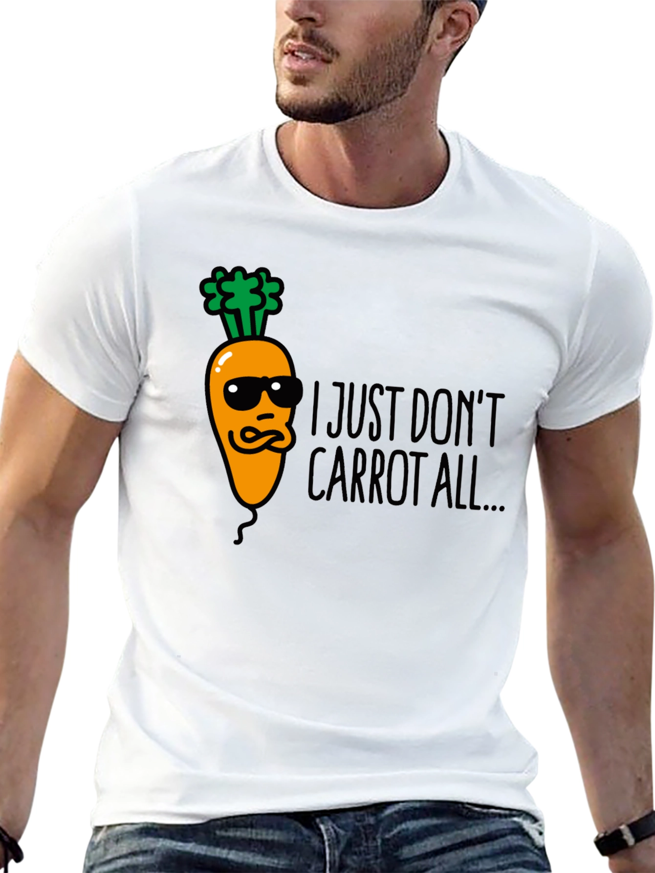 I Just Dont Carrot All Funny Black T-Shirt