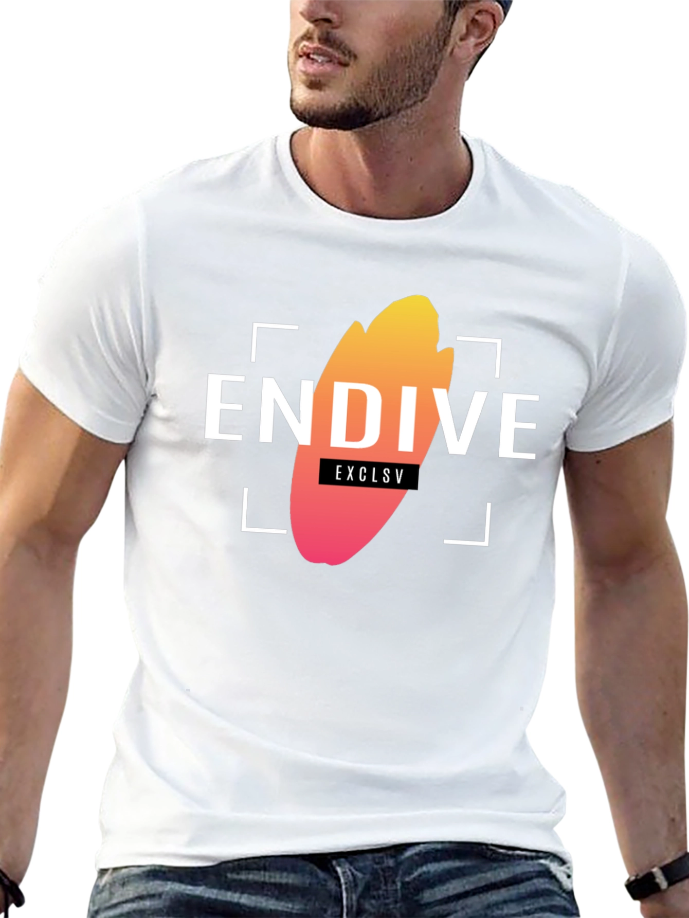 Endive Exclusive Black Graphic Tee