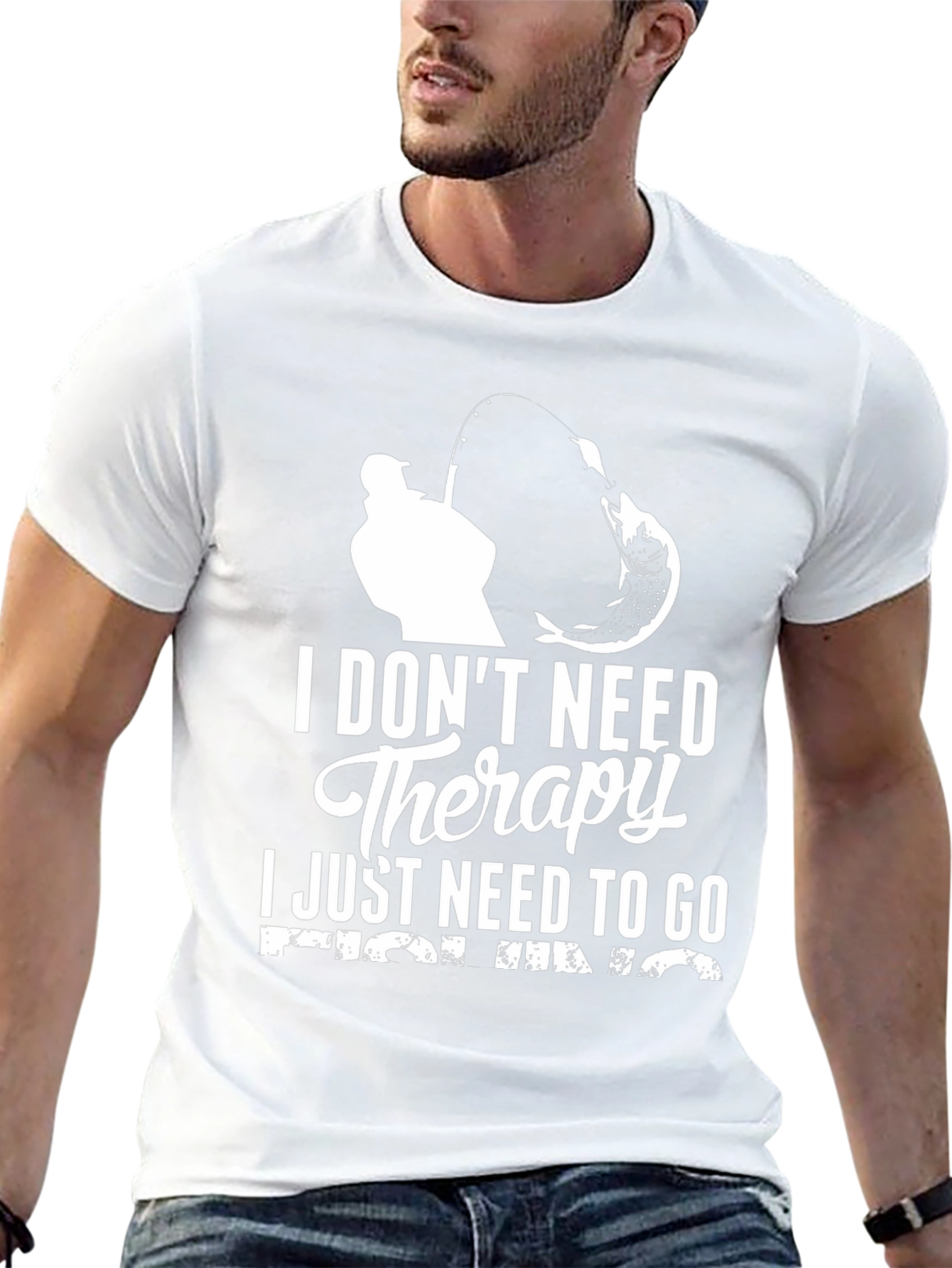 Fishing Therapy Graphic T-Shirt