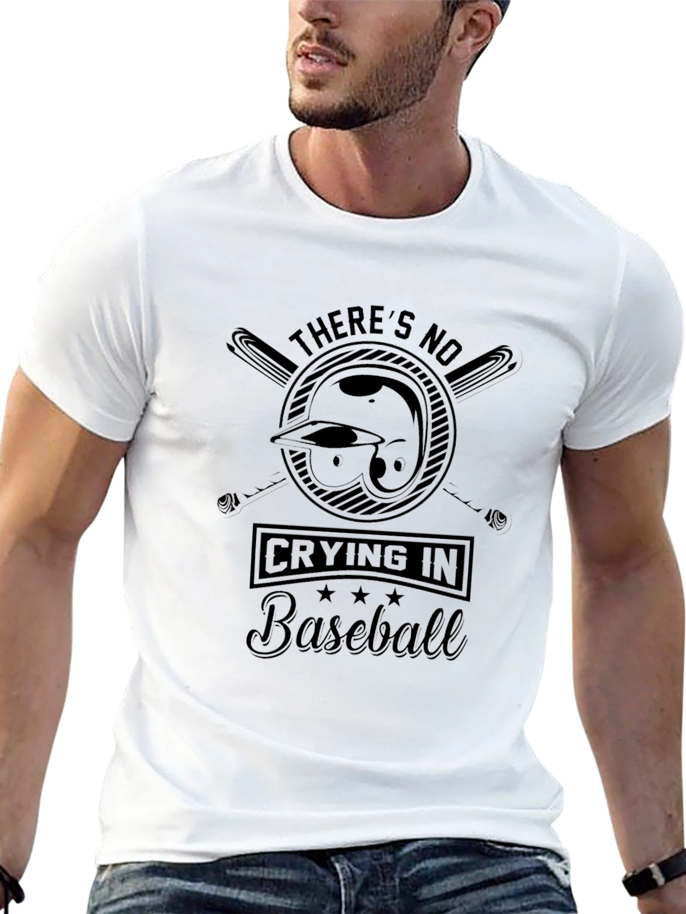 Theres No Crying in Baseball Graphic Tee