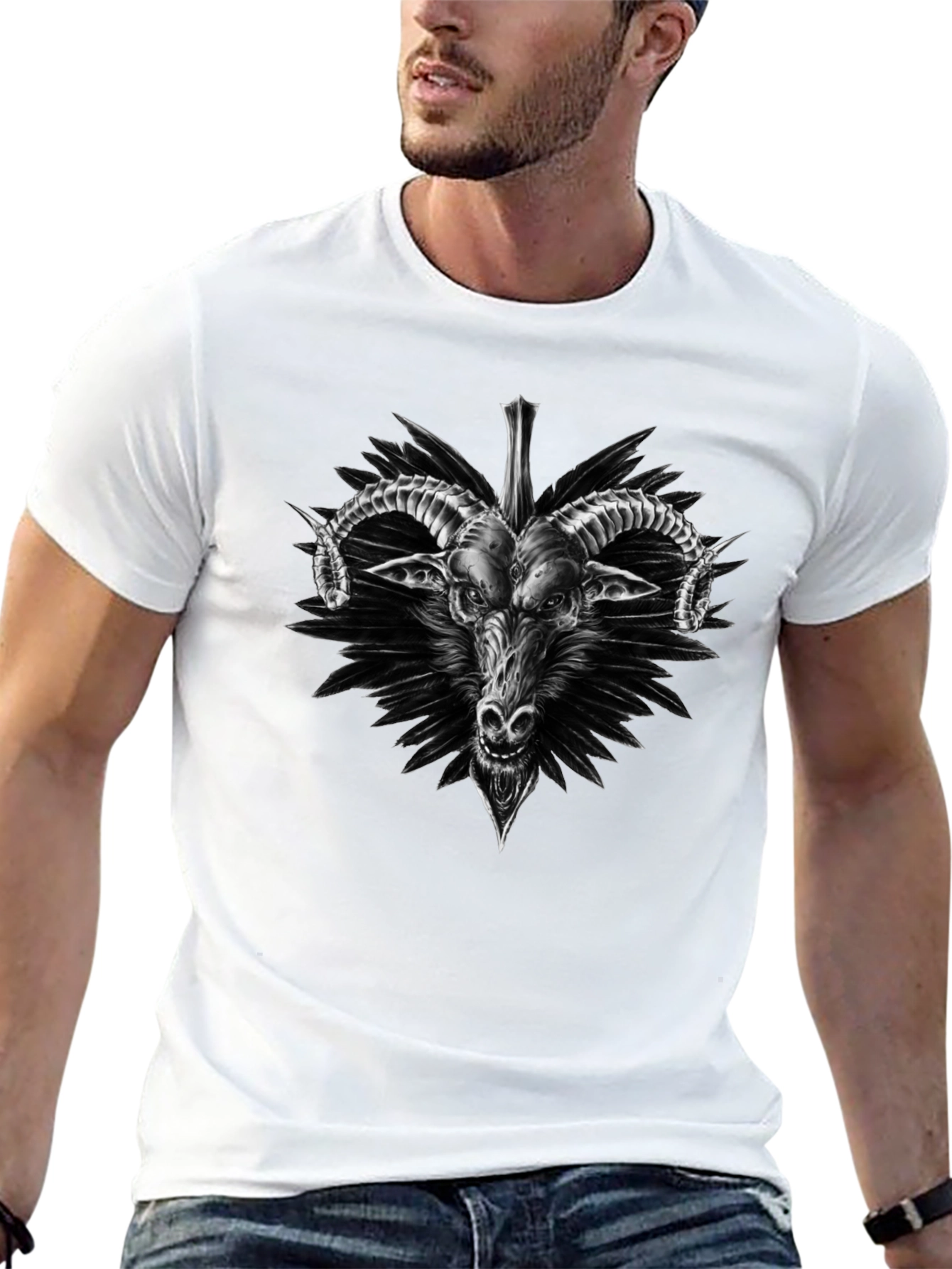 Baphomet Graphic Tee - Dark Goat Shirt