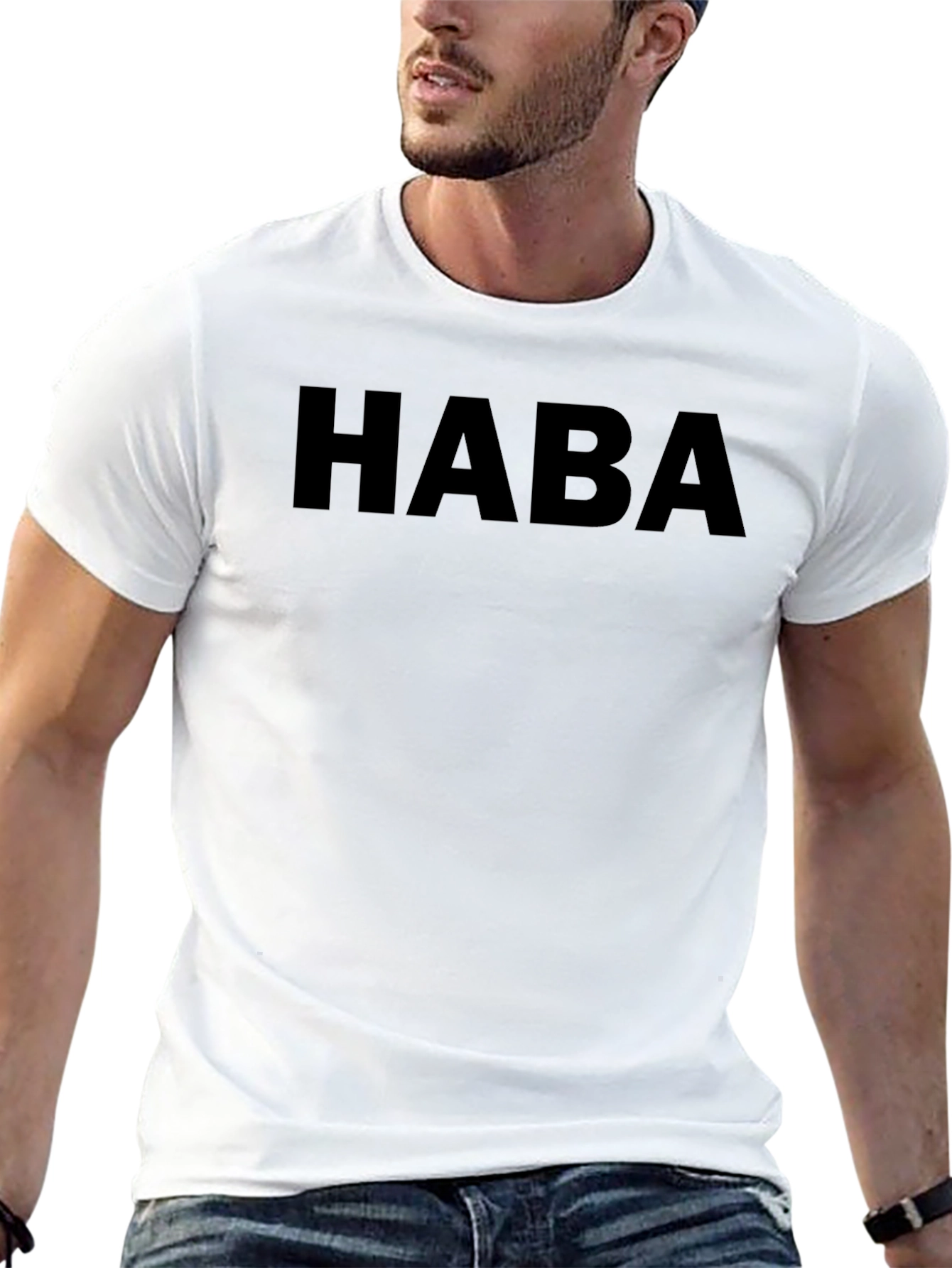 HABA Graphic Tee - Mens Black Casual T-Shirt