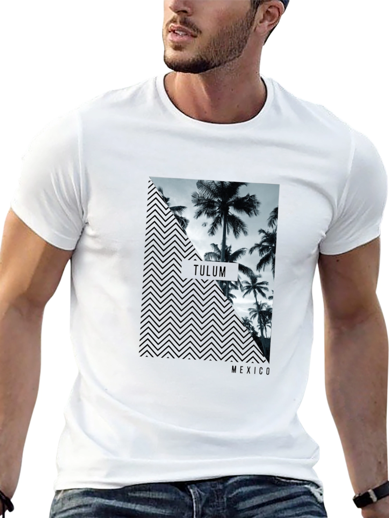 Tulum Mexico Graphic Tee - Black