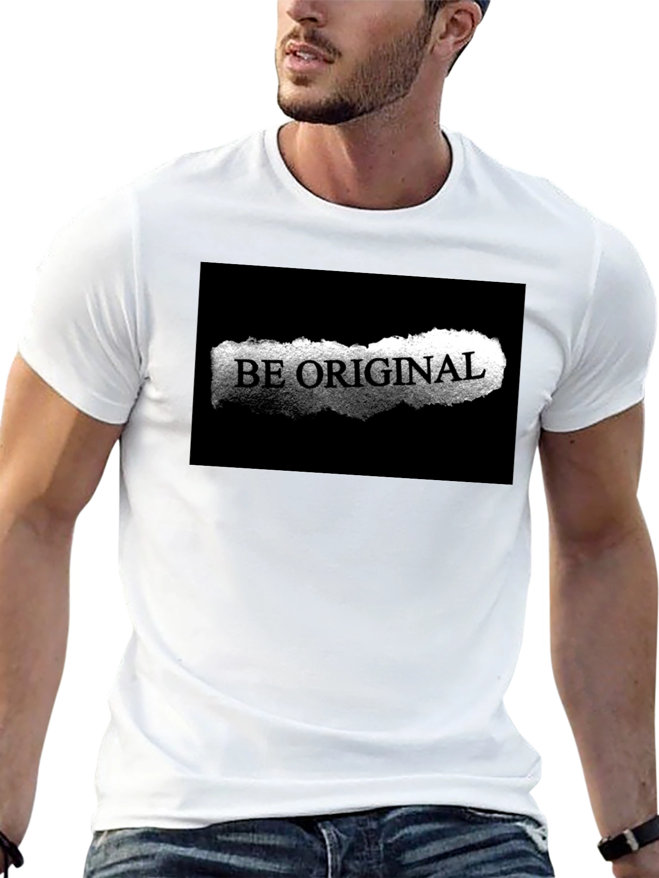 Be Original Black Graphic Tee