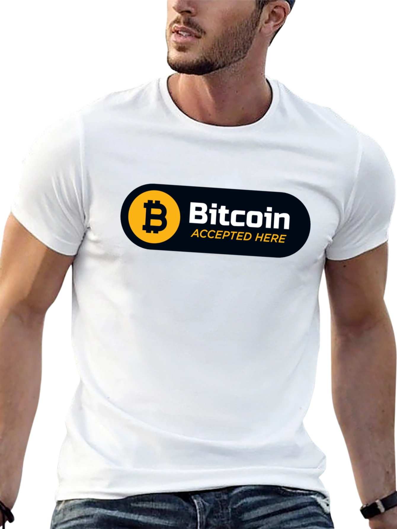 Bitcoin Accepted Here Graphic Tee