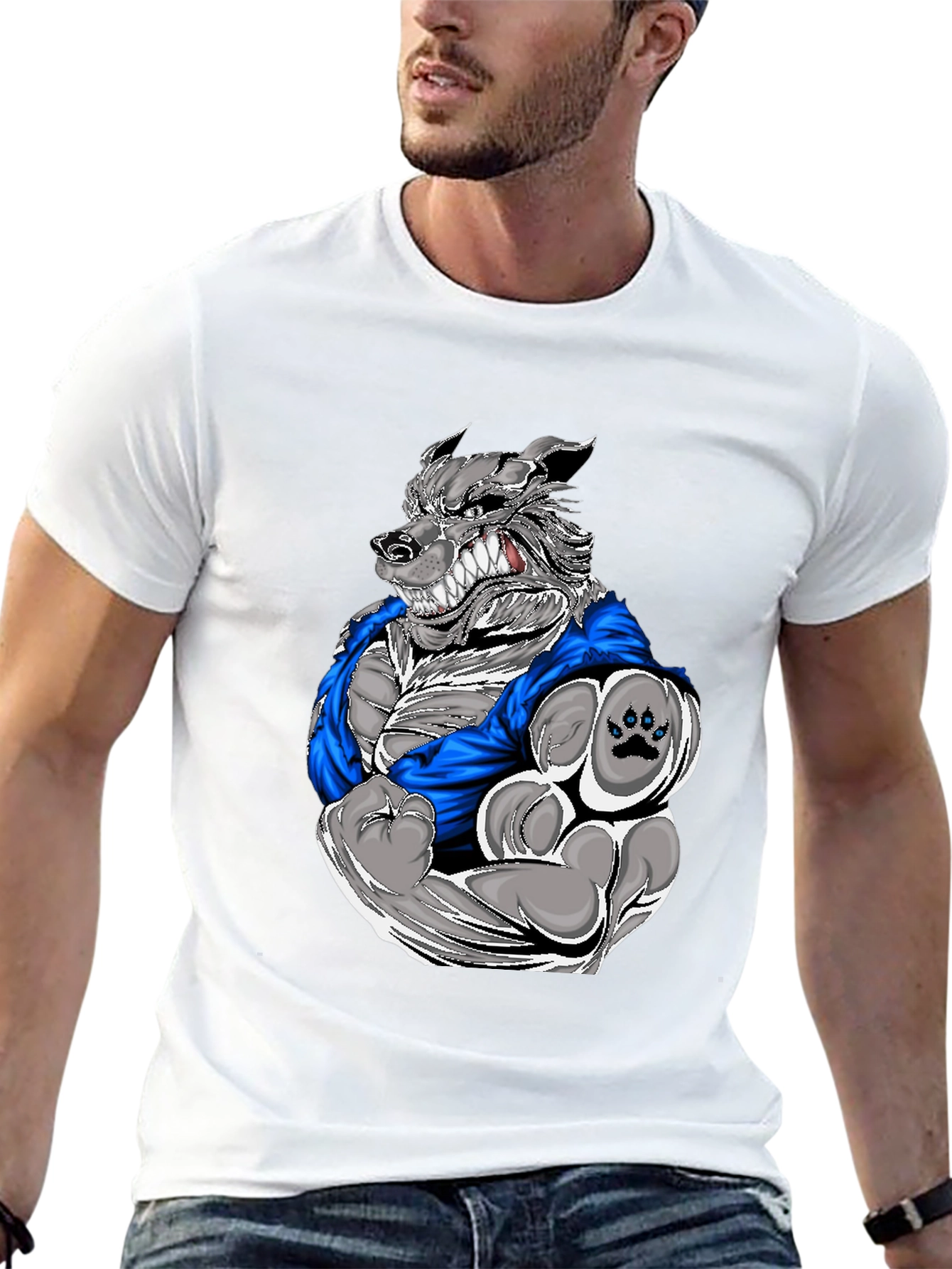 Wolf Graphic Tee - Powerful Design