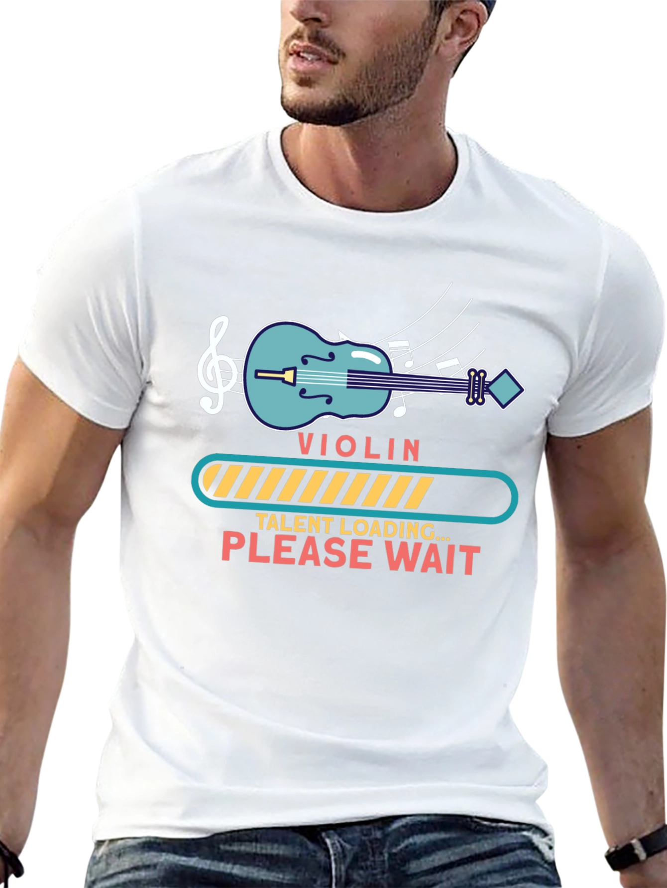 Violin Talent Loading Graphic T-Shirt - Musician Gift