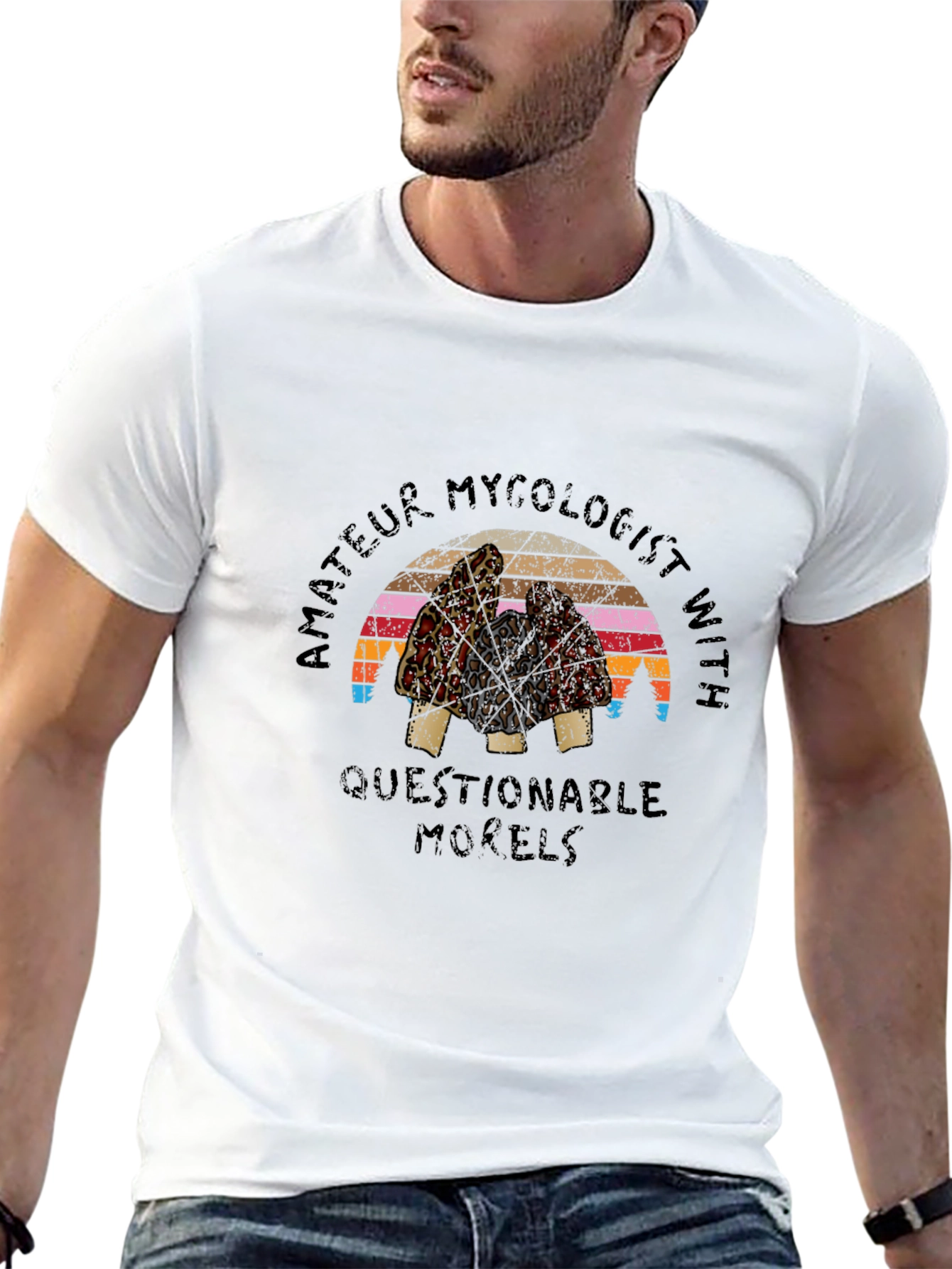 Amateur Mycologist Morel Mushroom Graphic Tee