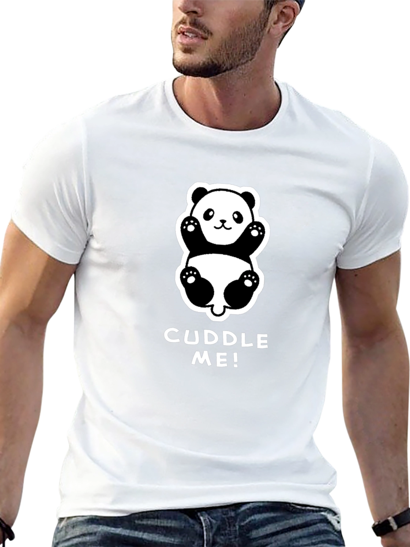 Cuddle Me! Panda Graphic Tee - Soft & Cute