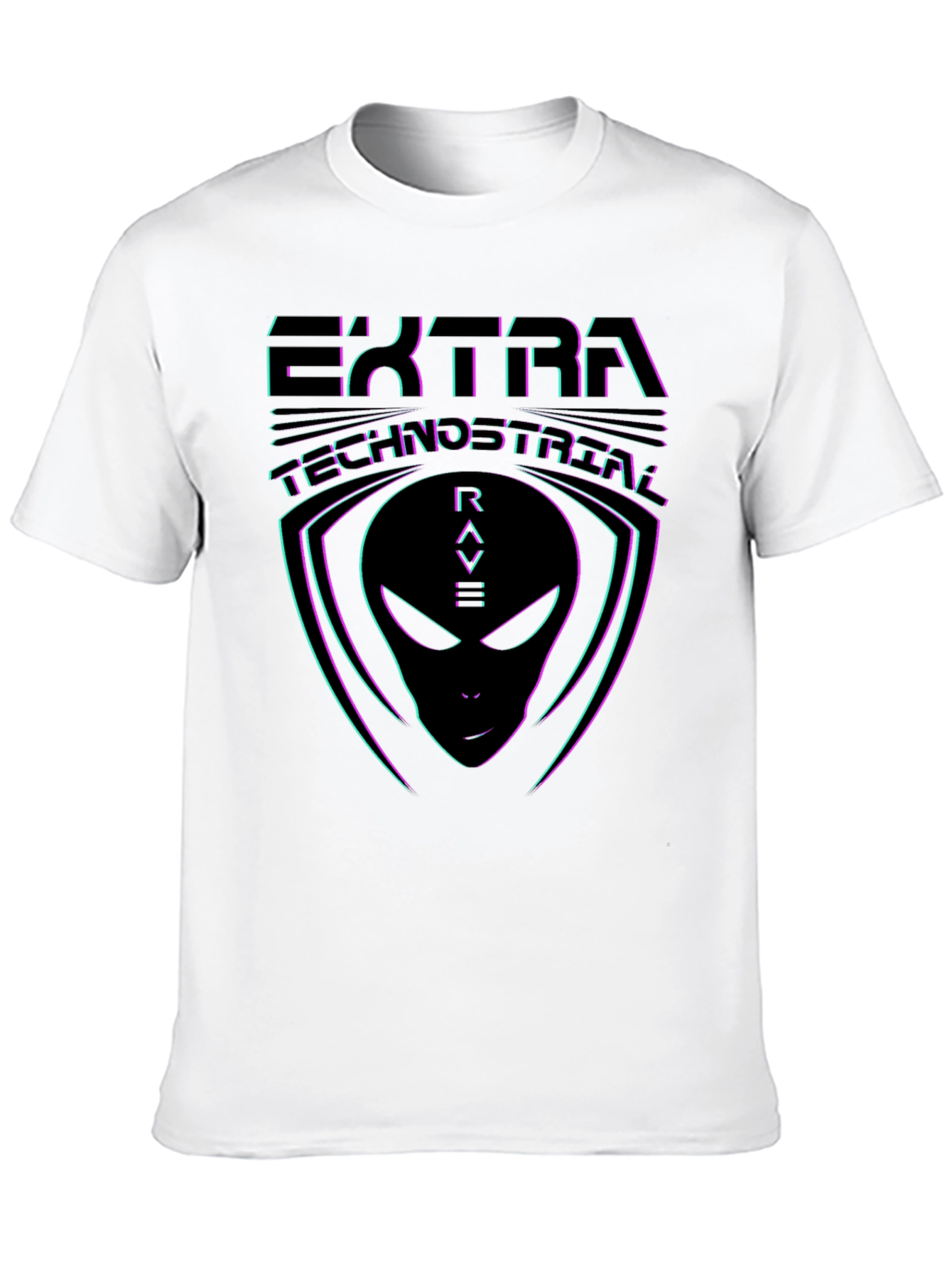 Extra Rave Alien Graphic T-Shirt