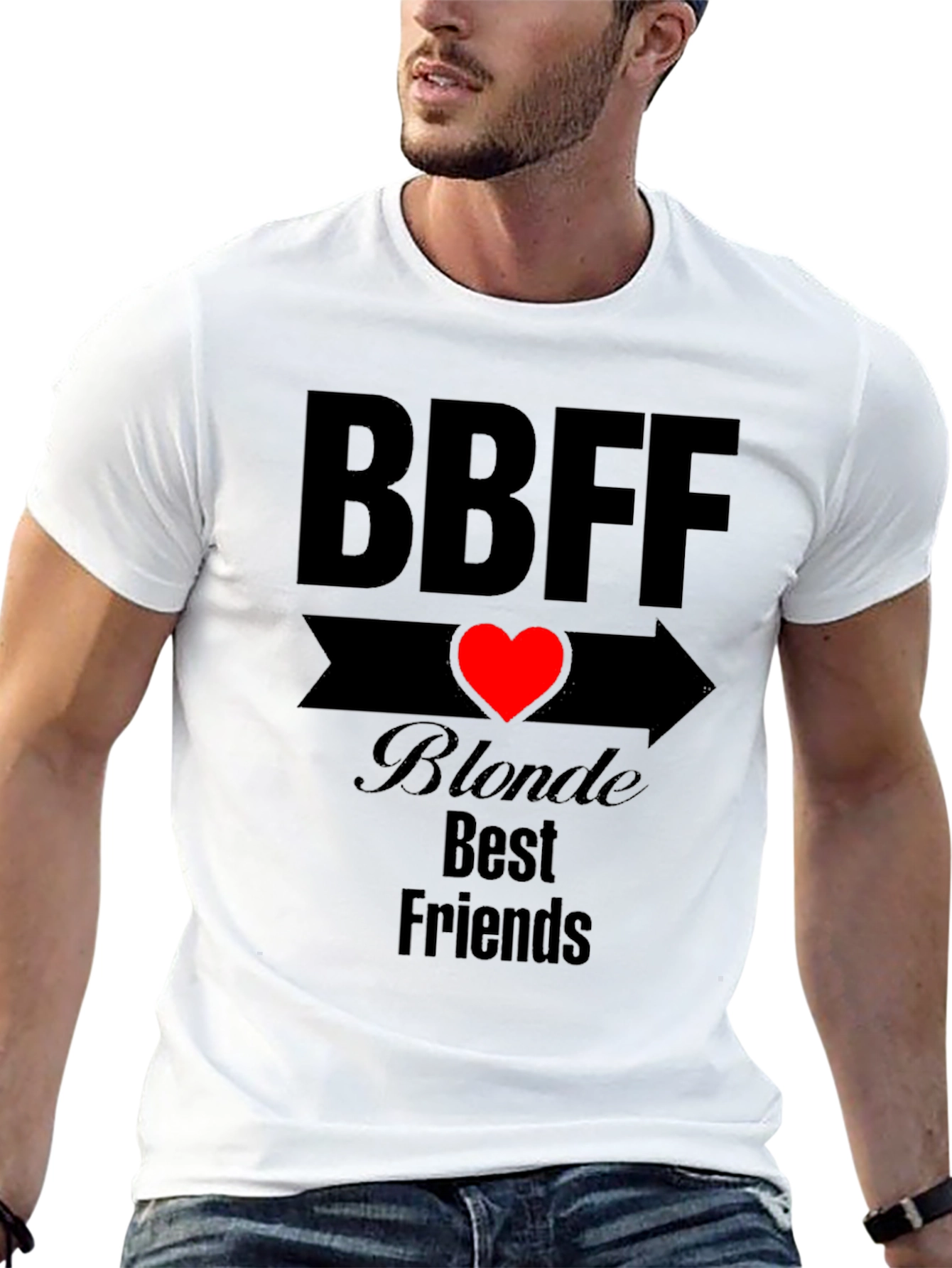 BBFF Blonde Best Friends Black T-Shirt