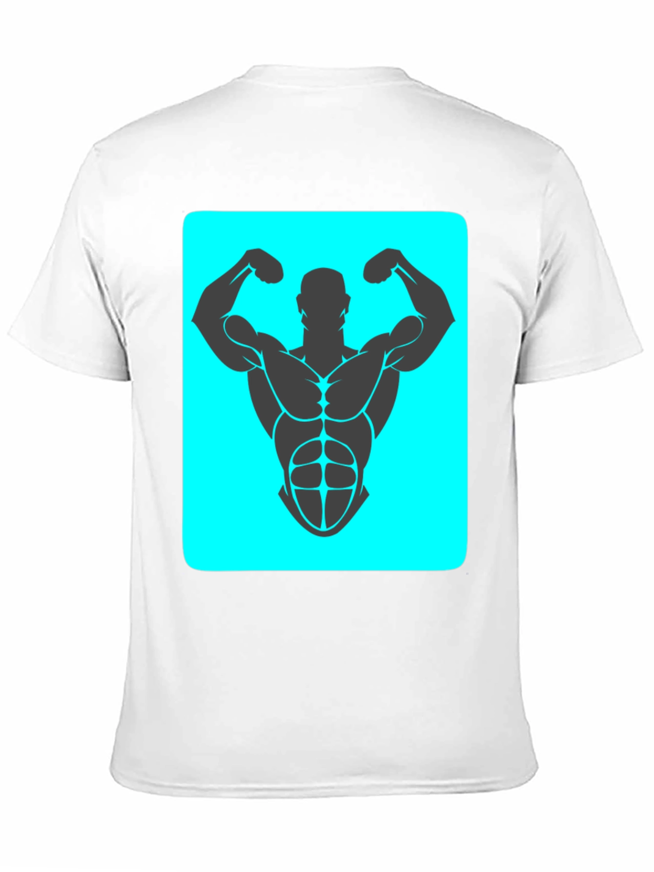 Muscle Man Graphic Tee - Bodybuilding Design