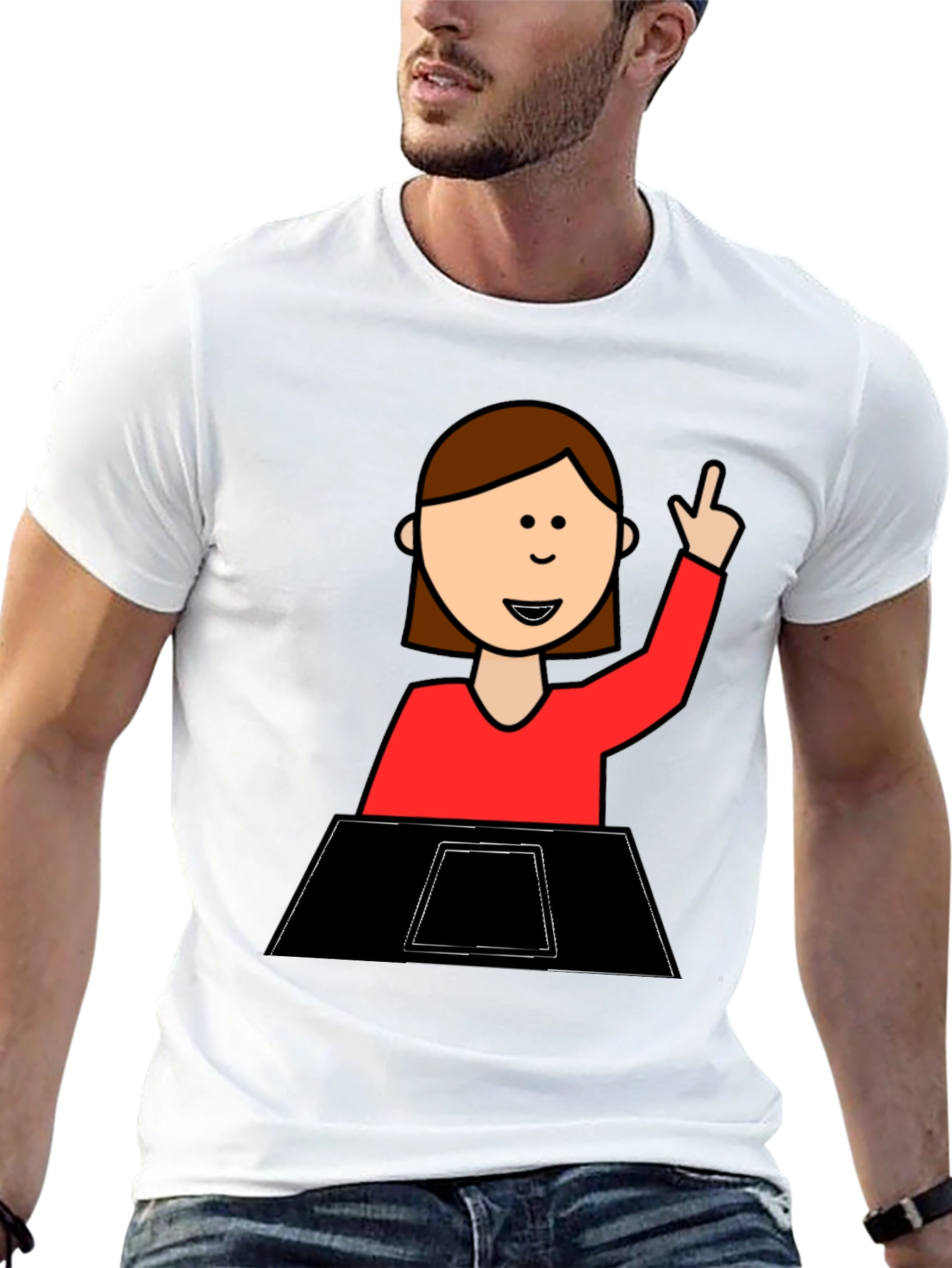Funny Cartoon Student T-Shirt