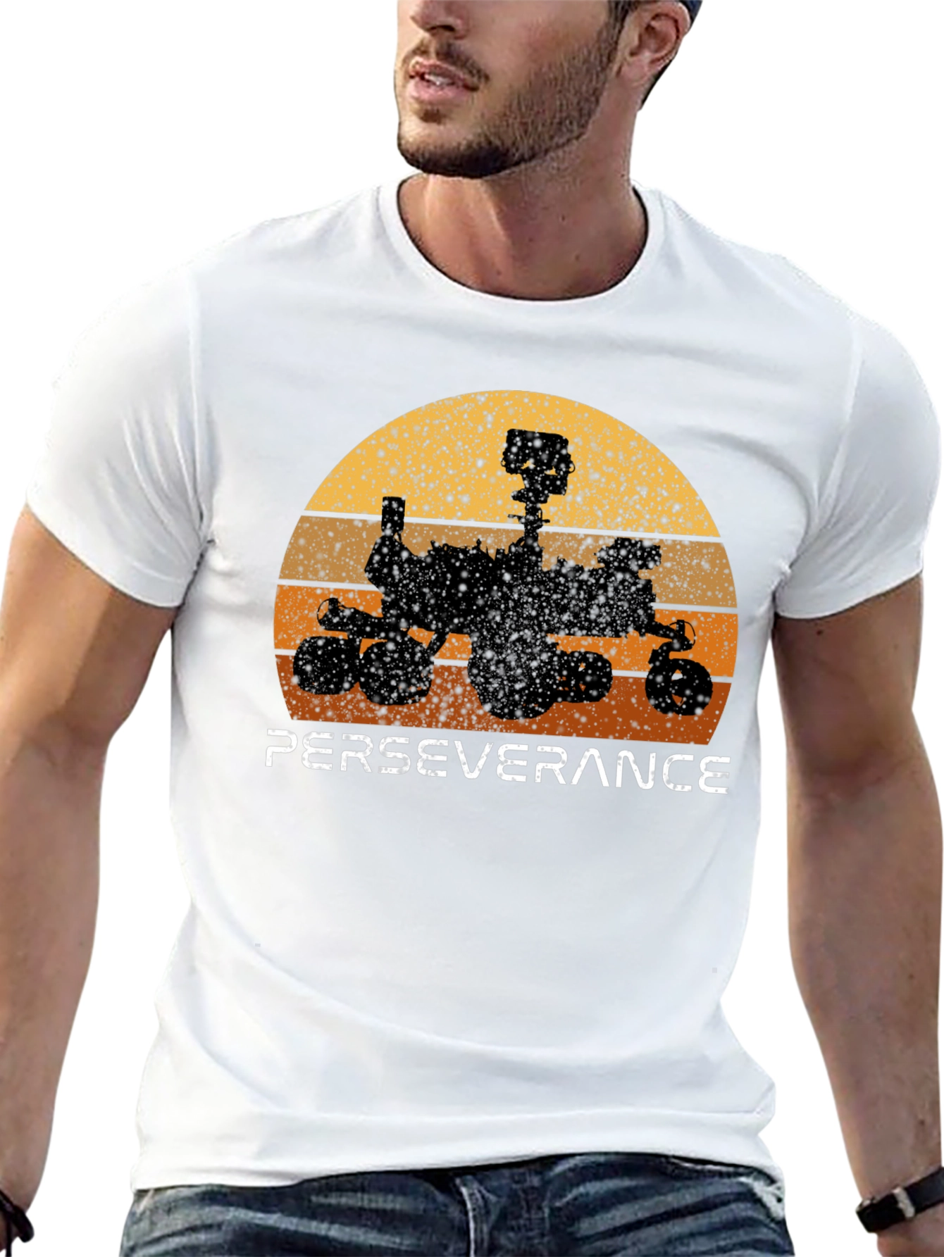 Perseverance Rover Retro Graphic Tee