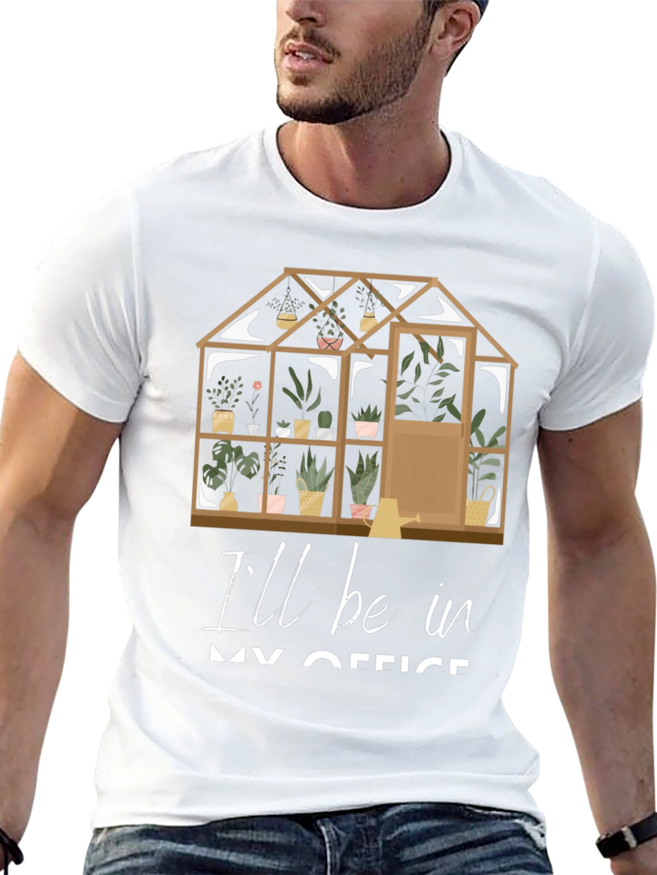 Gardeners Office T-Shirt: Greenhouse Design