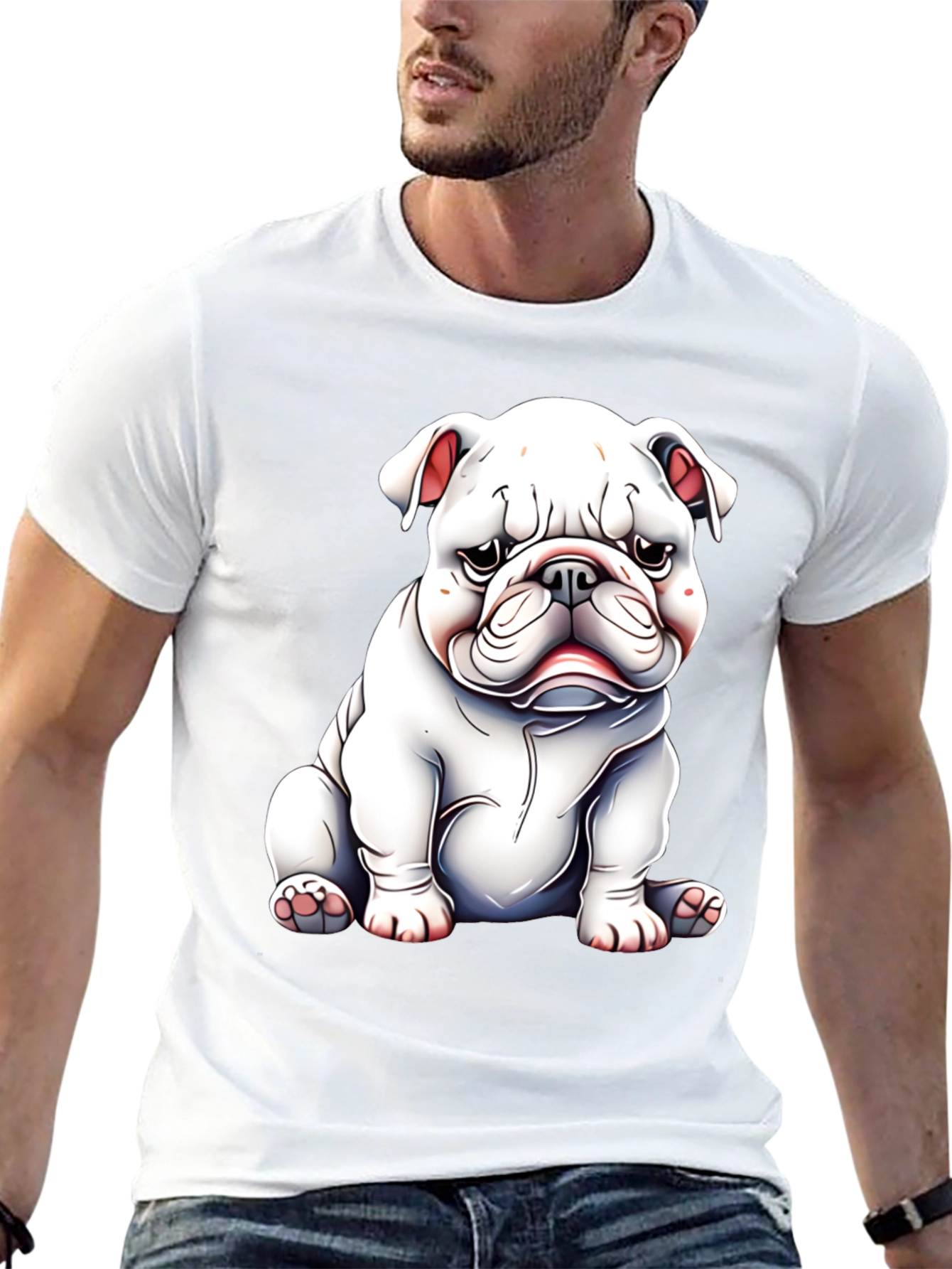 Bulldog Graphic Black Tee