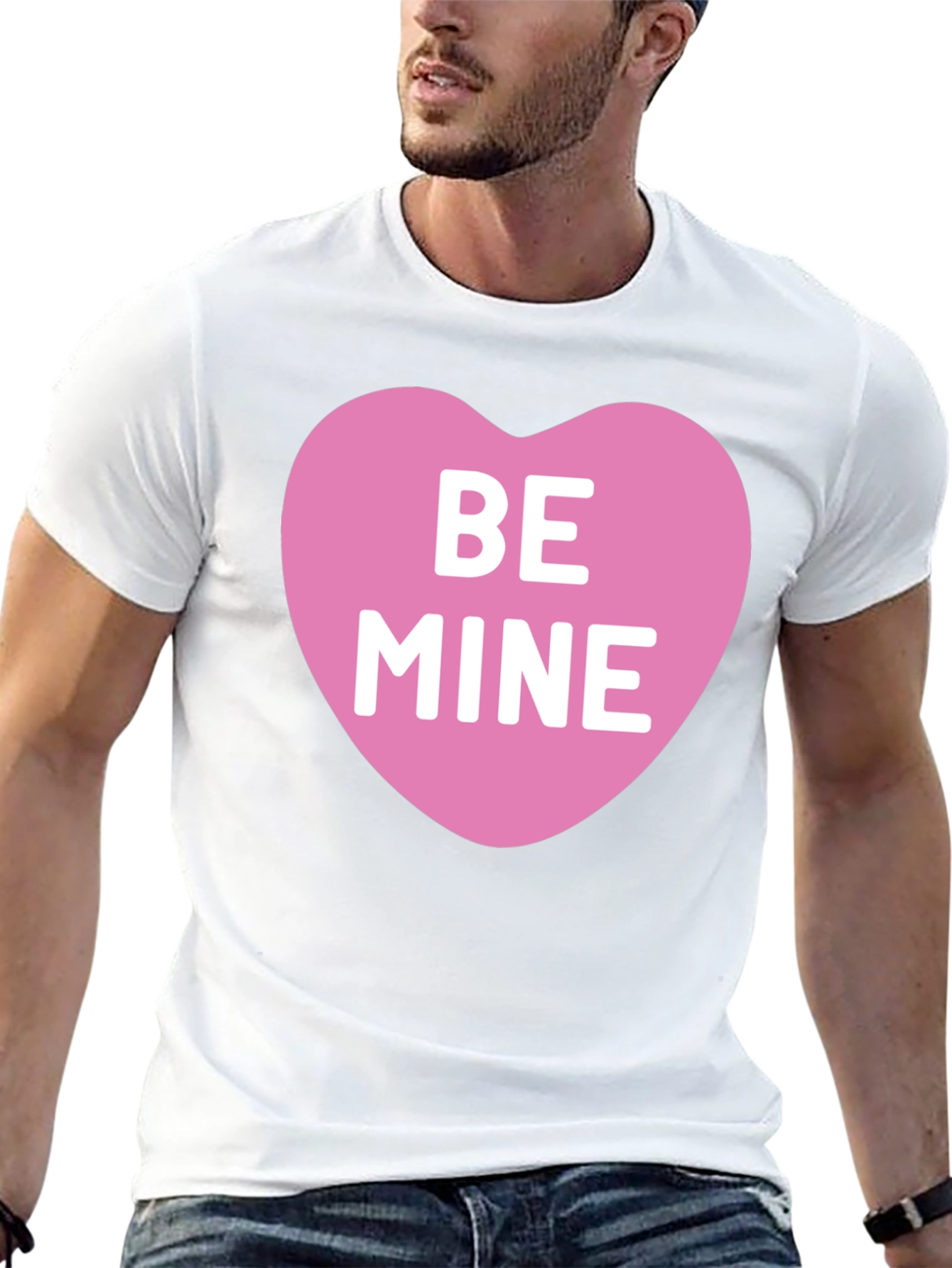 Be Mine Heart Graphic Tee - Valentines Day