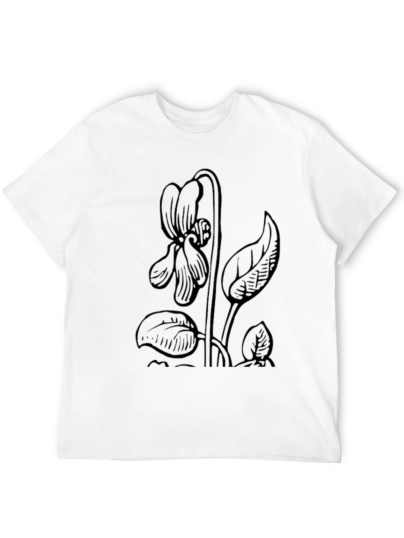 Black Floral Graphic T-Shirt