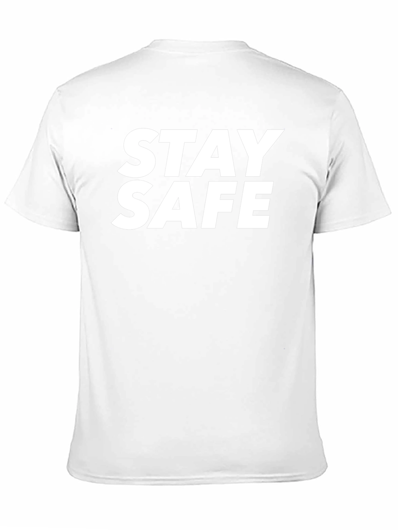 Stay Safe Black Graphic T-Shirt