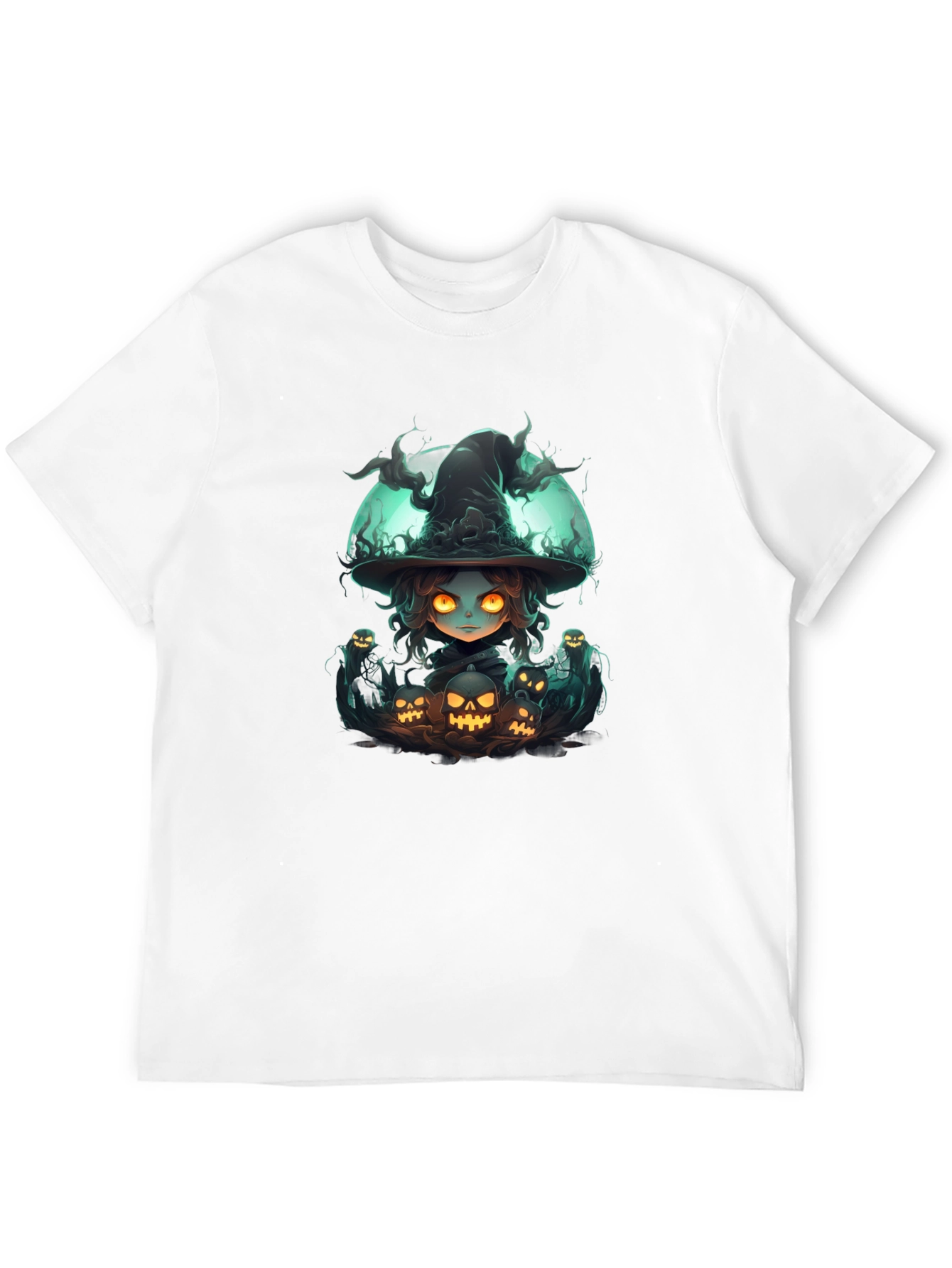 Witch & Jack-o-lantern T-Shirt Halloween