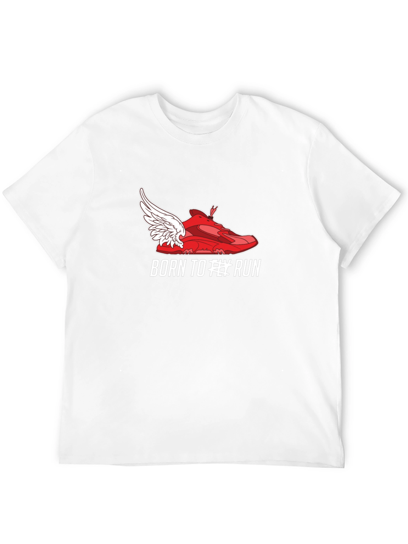 Born to Fly Run Graphic Tee - Black