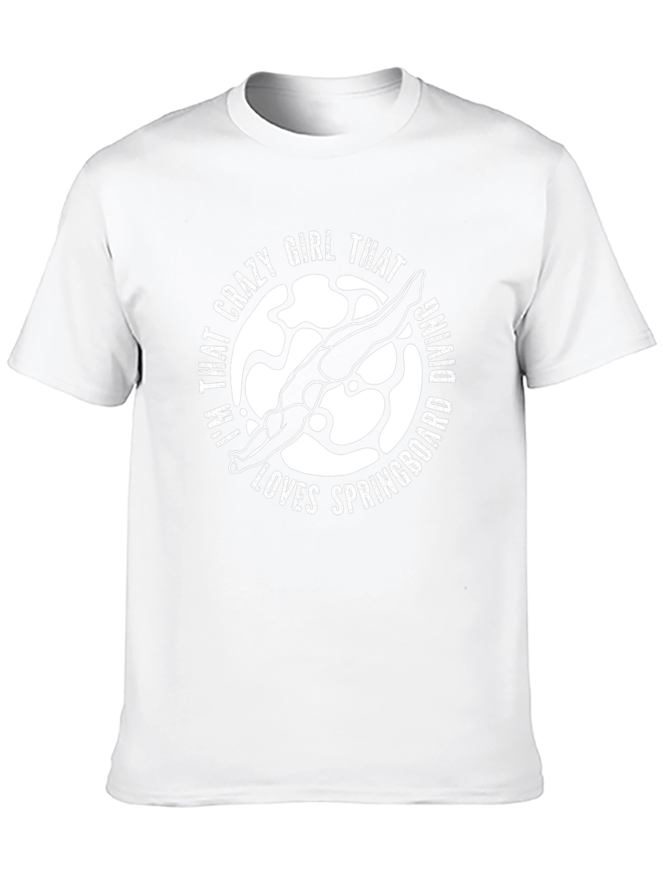 Crazy Girl Diving T-Shirt - Springboard Diver