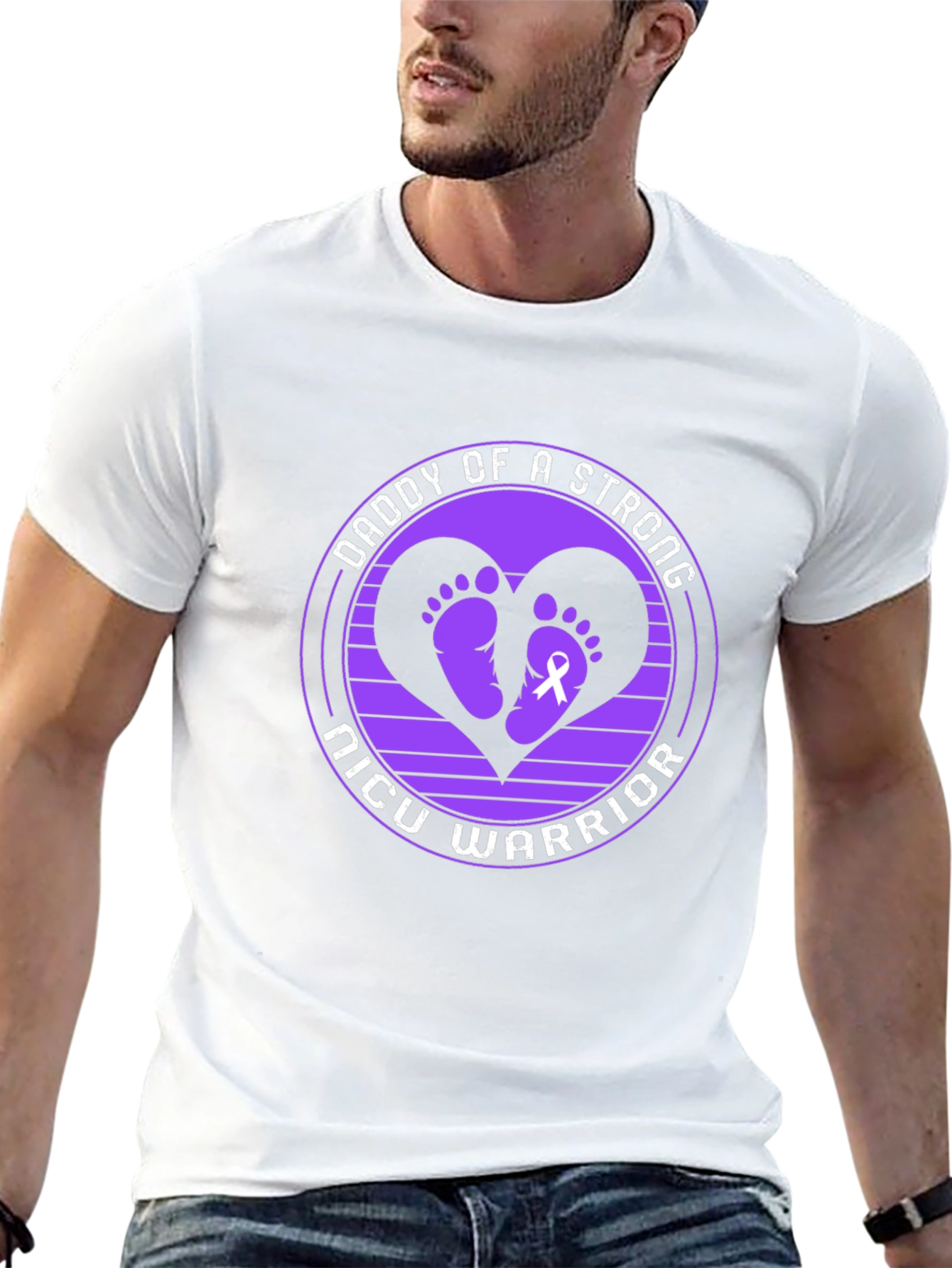 Daddy of a Strong NICU Warrior T-Shirt
