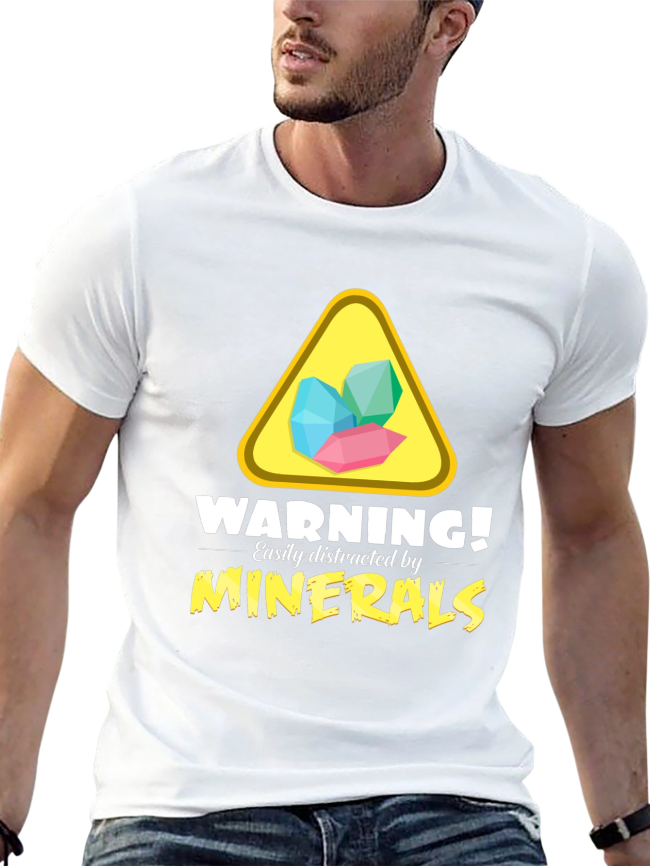 Mineral Warning T-Shirt - Easily Distracted Funny Tee