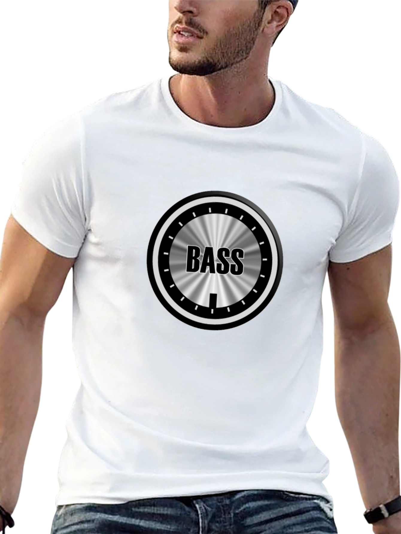 Bass Knob Graphic Black T-Shirt