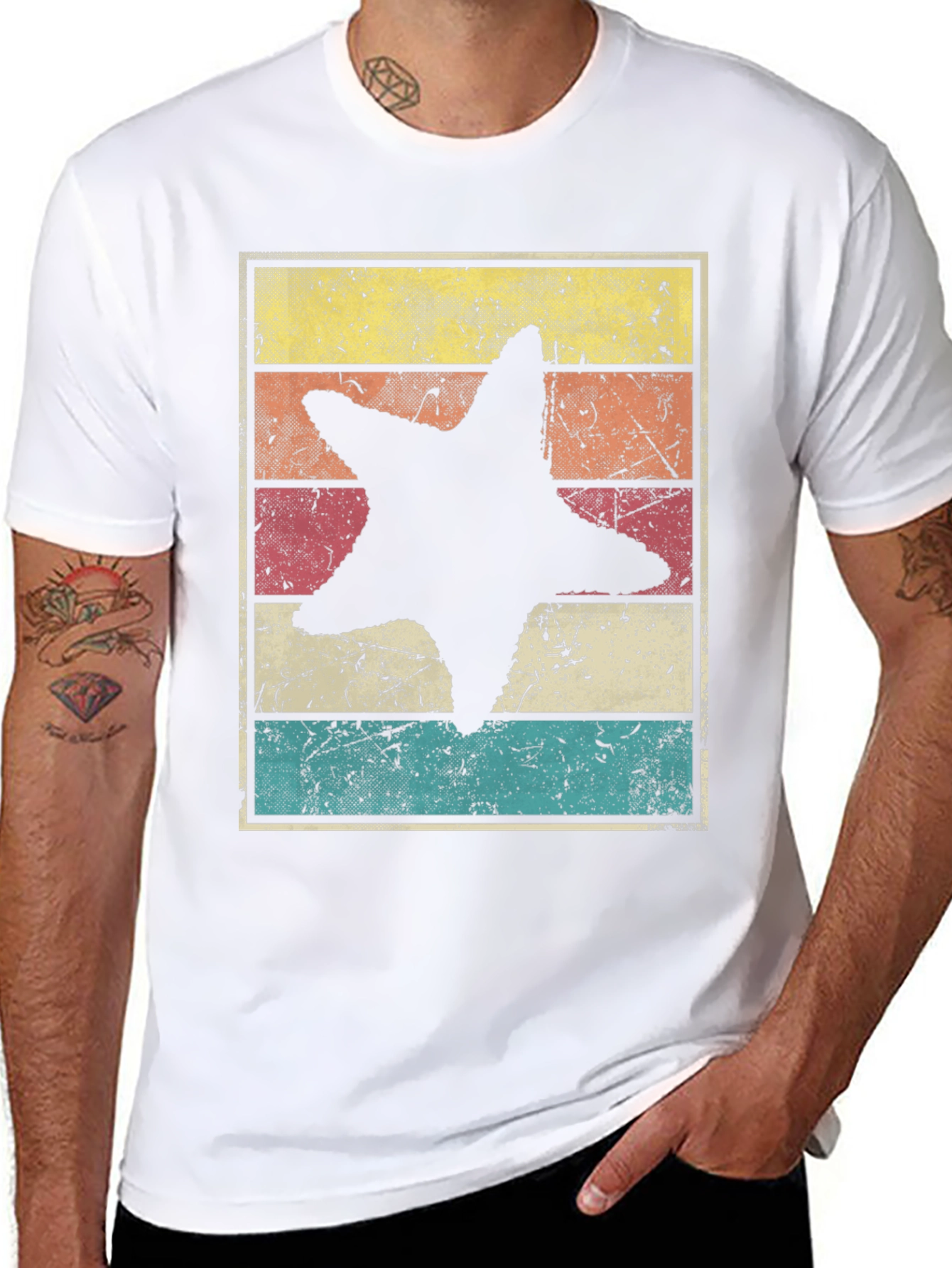 Retro Starfish Graphic T-Shirt