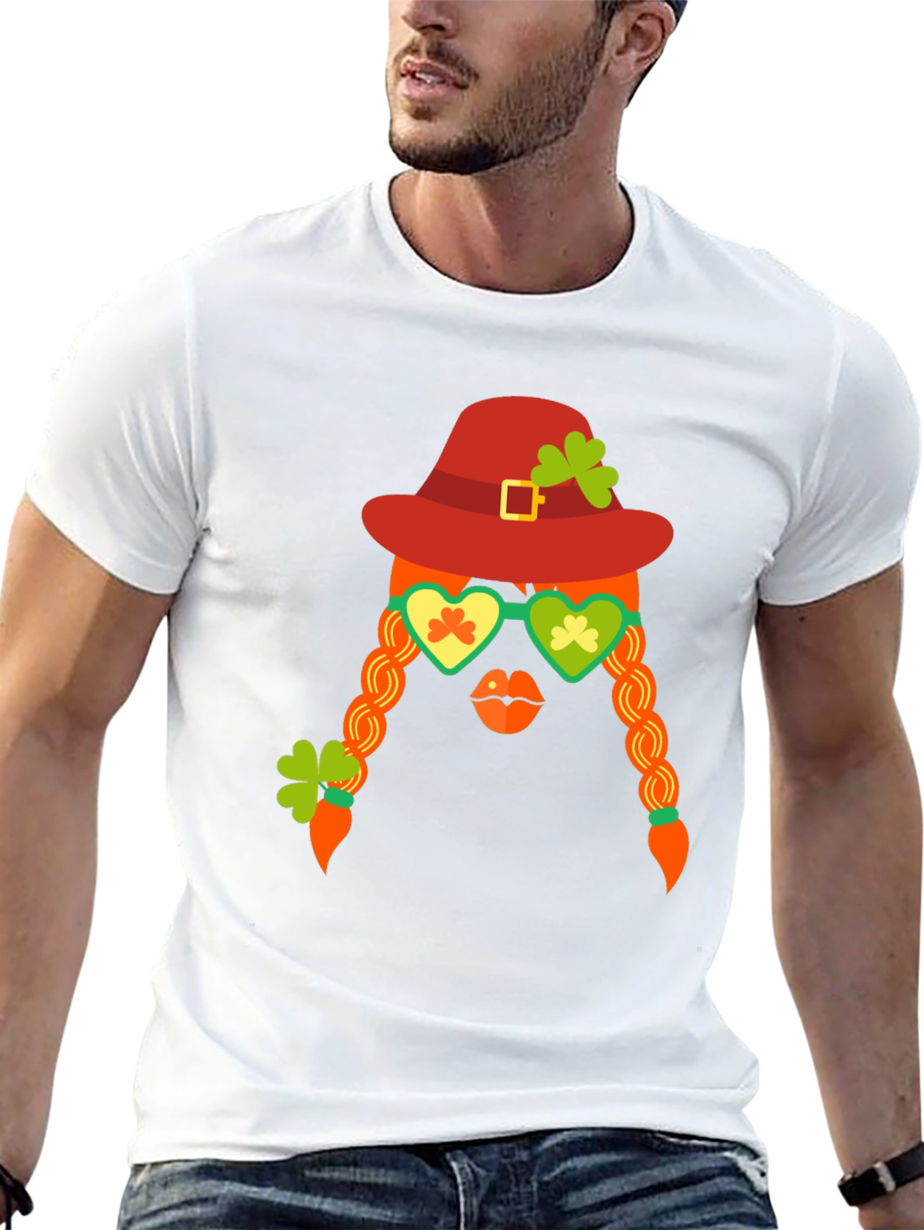 St. Patricks Day Graphic Tee - Leprechaun Girl