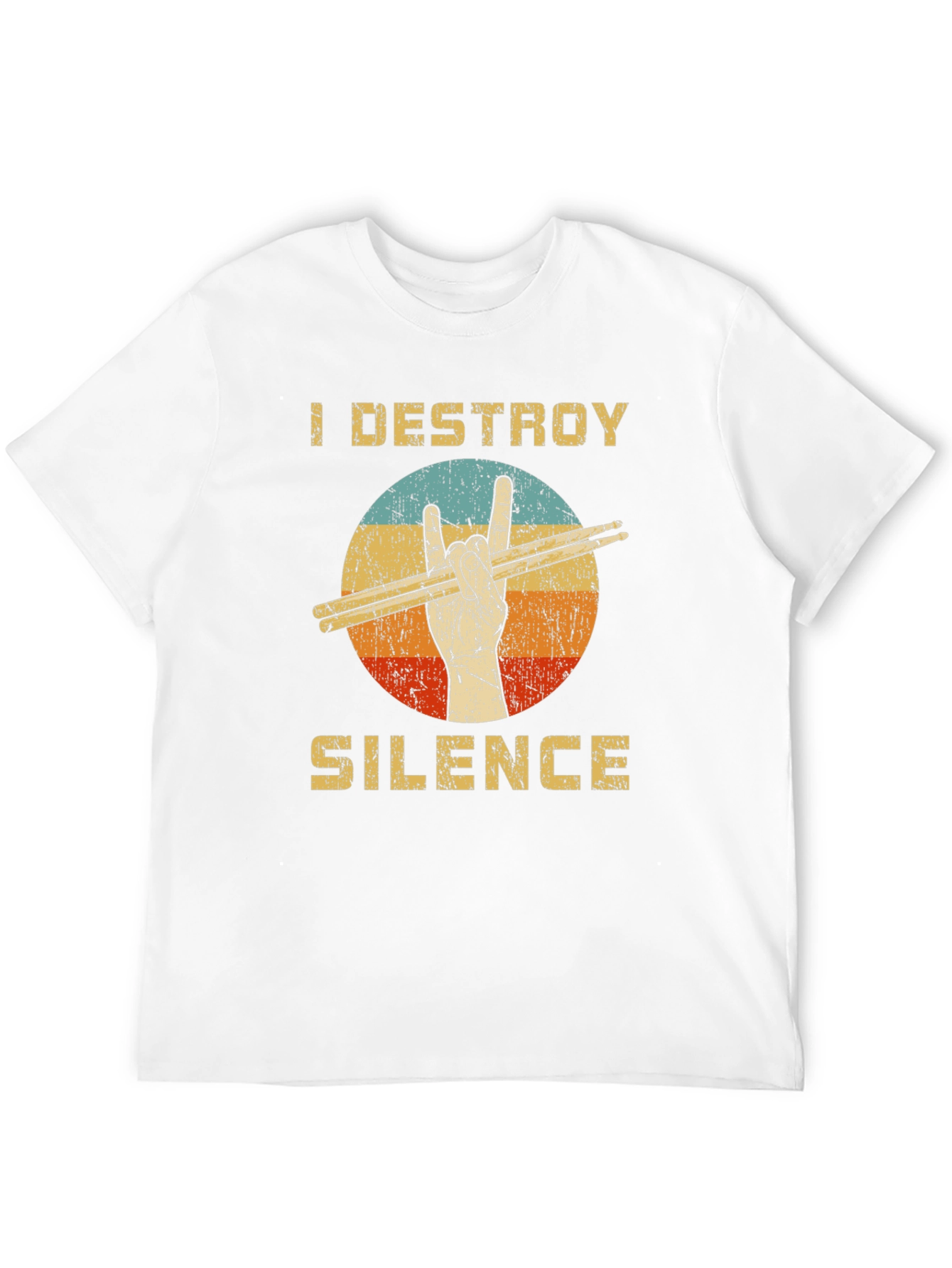 I Destroy Silence Drummer T-Shirt