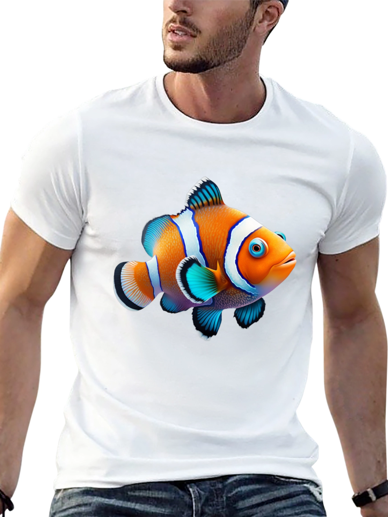 Clownfish Graphic Black T-Shirt