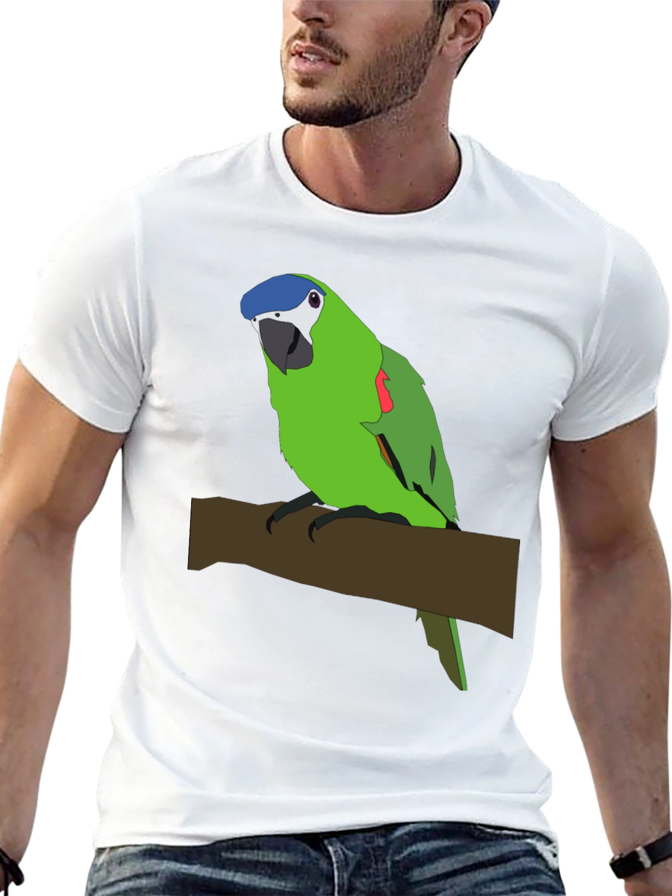 Parrot Graphic Tee - Unique Bird Lovers Shirt