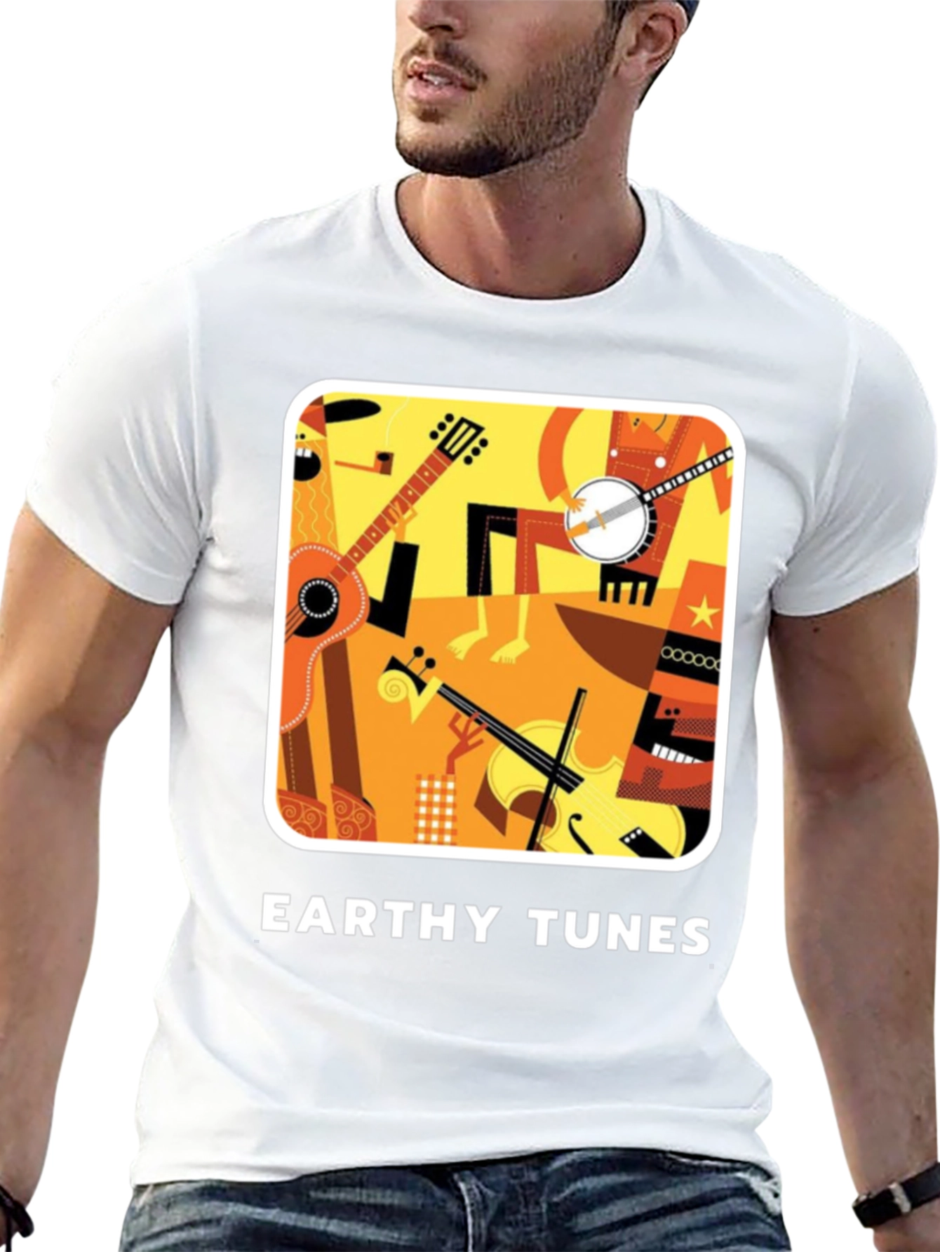 Earthy Tunes Black Graphic Tee