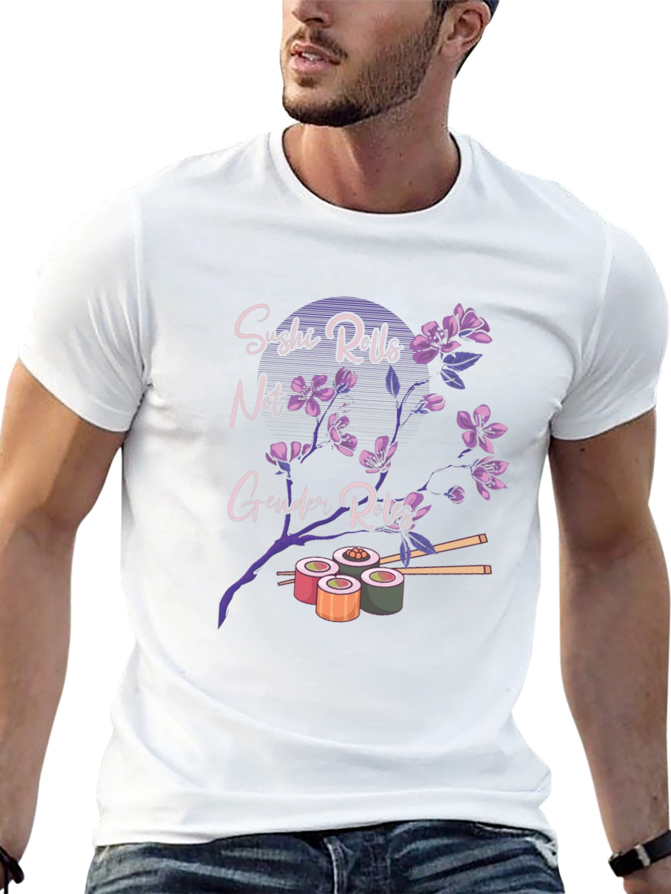 Sushi Rolls Not Gender Roles Graphic T-Shirt