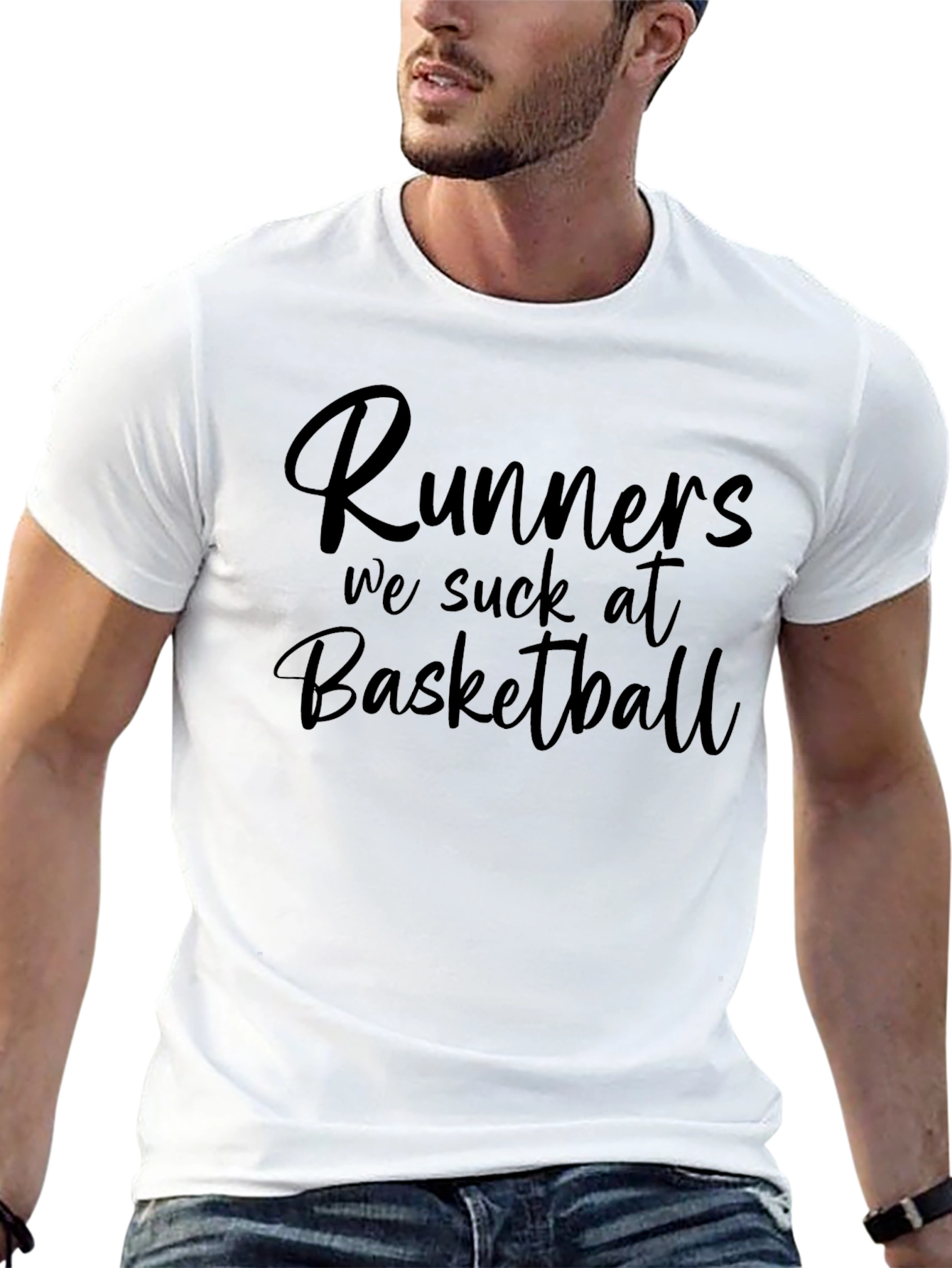 Runners We Suck at Basketball Graphic T-Shirt