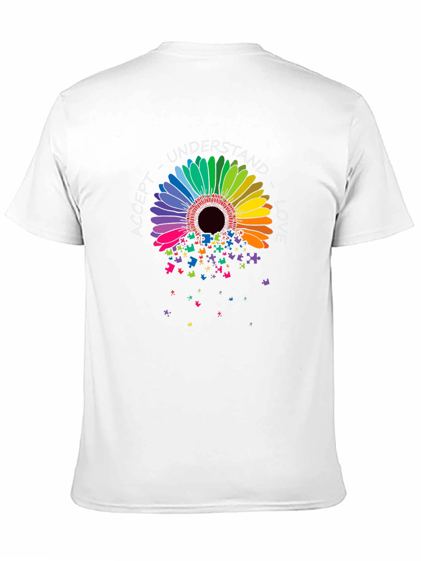 Autism Awareness Flower T-Shirt: Accept Understand Love