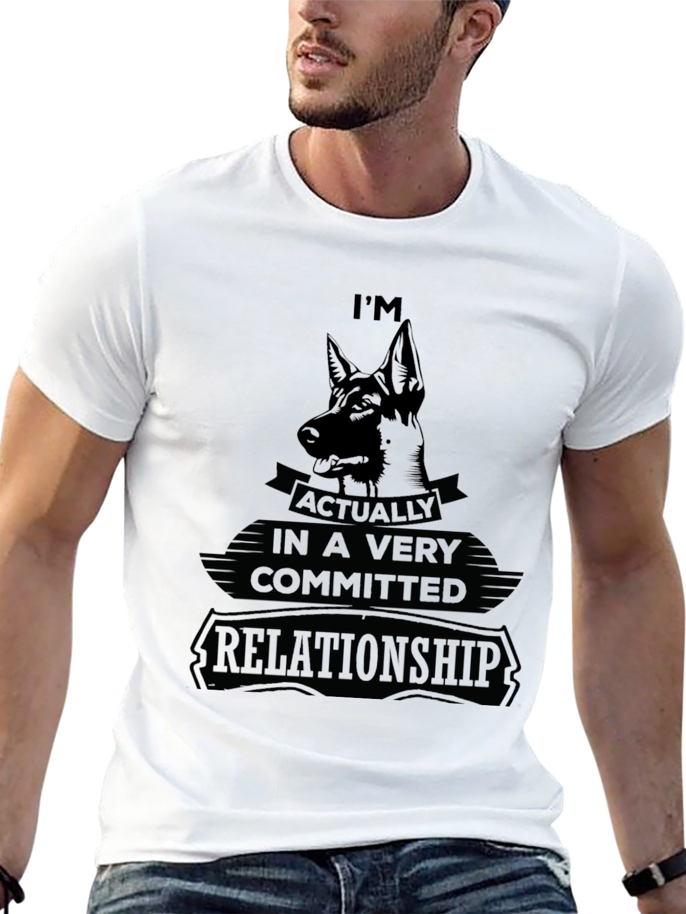Dog Lover T-Shirt: Committed Relationship Tee