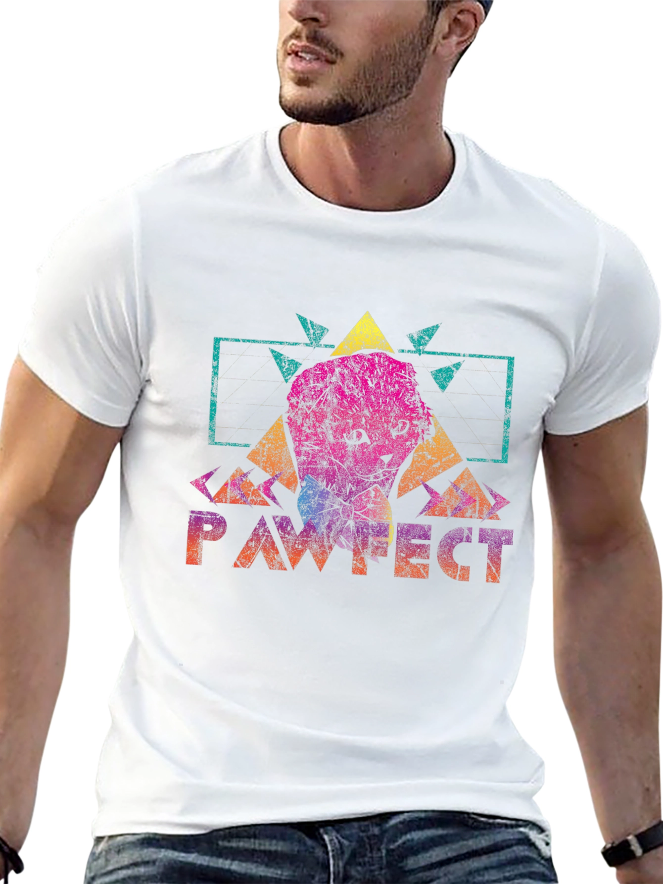 Pawfect Graphic Tee - Retro Style