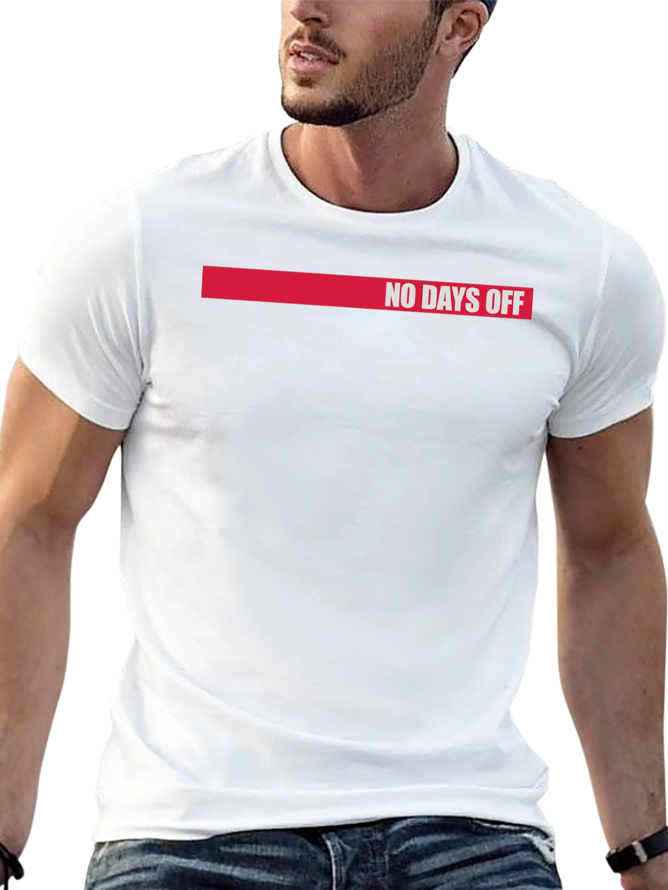 No Days Off Graphic T-Shirt - Black