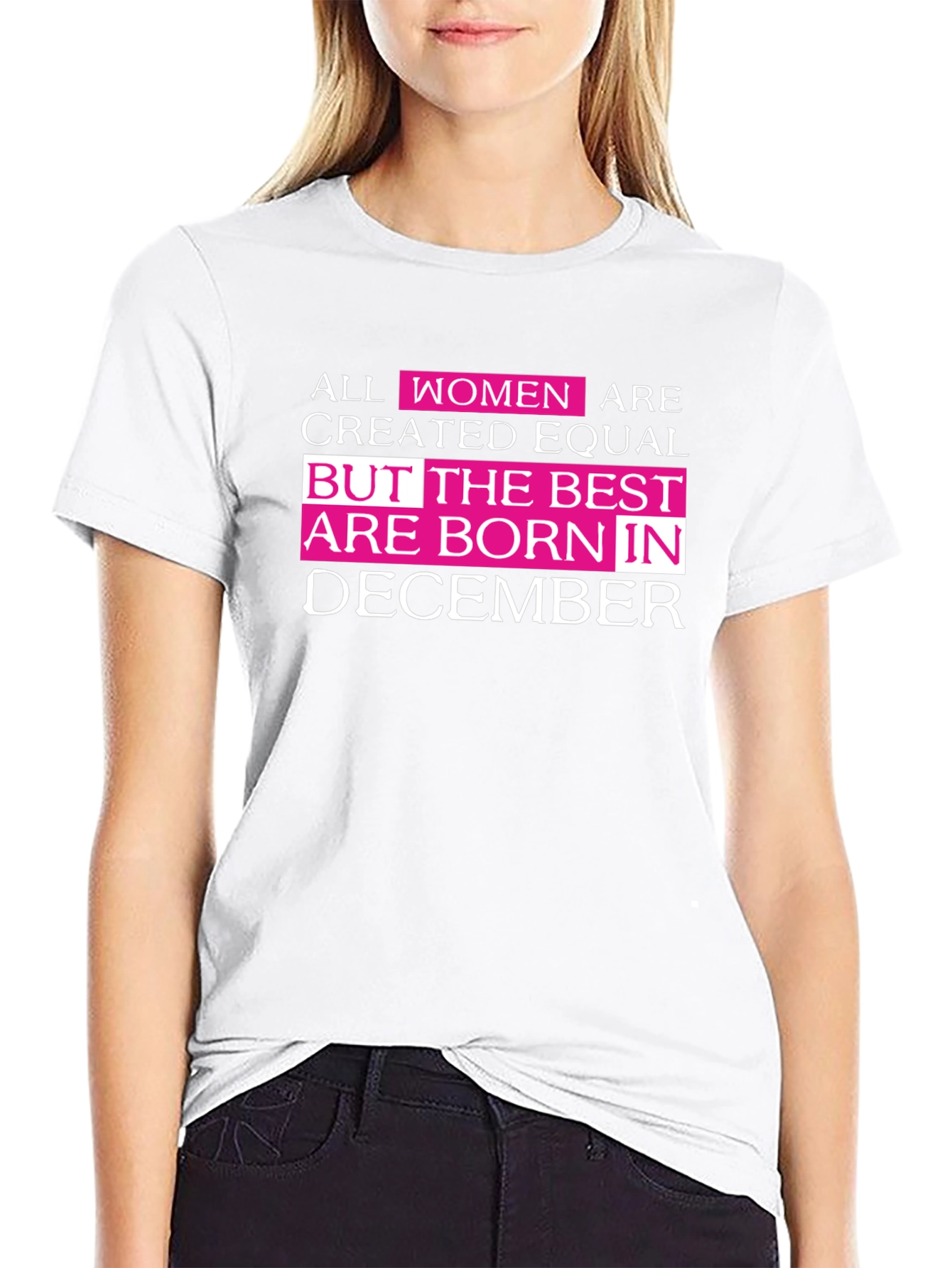 Womens December Birthday Graphic Tee