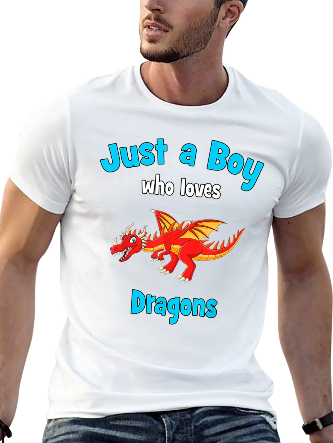 Boy Who Loves Dragons T-Shirt - Graphic Tee