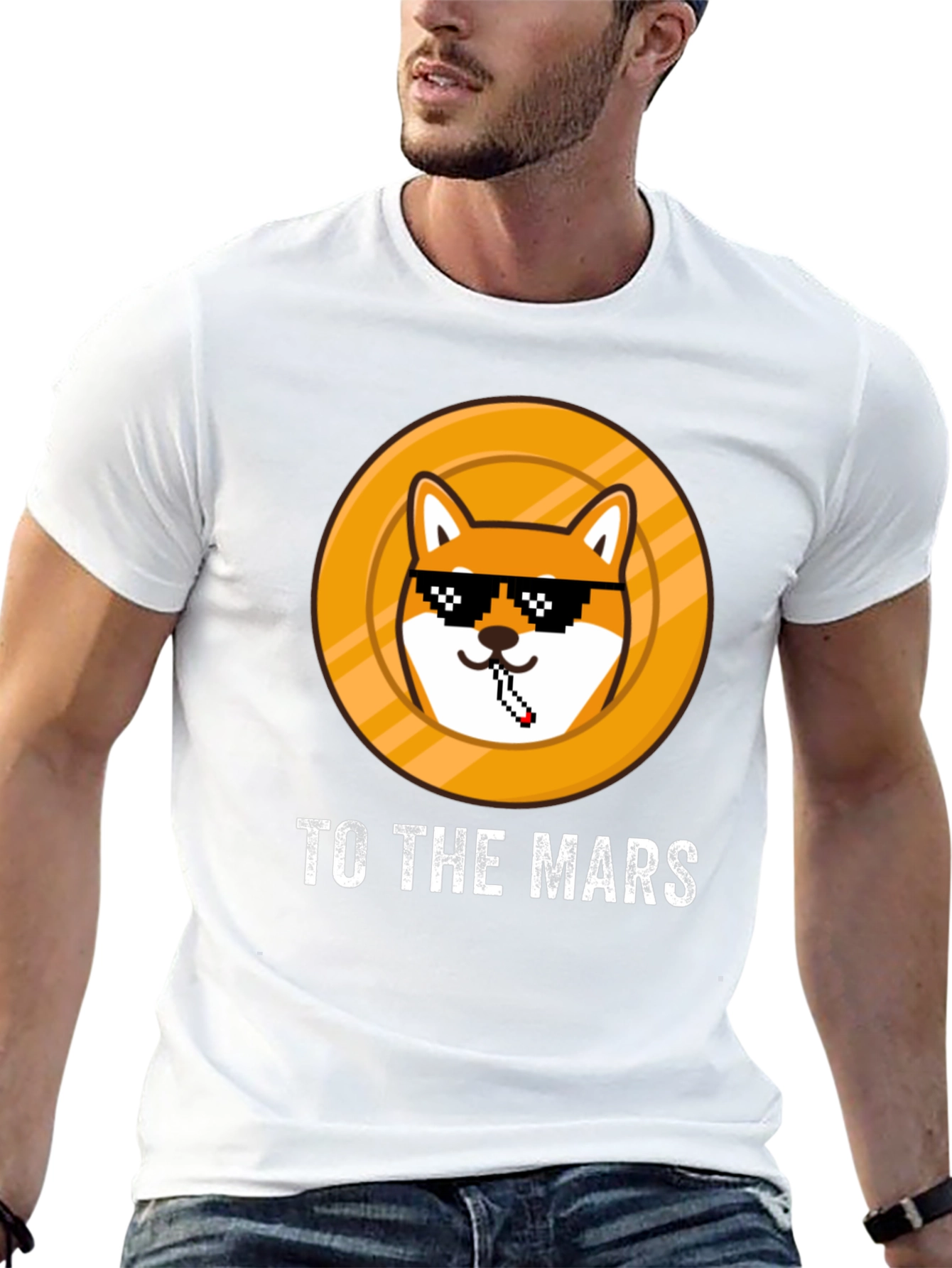 Doge To The Mars Black T-Shirt