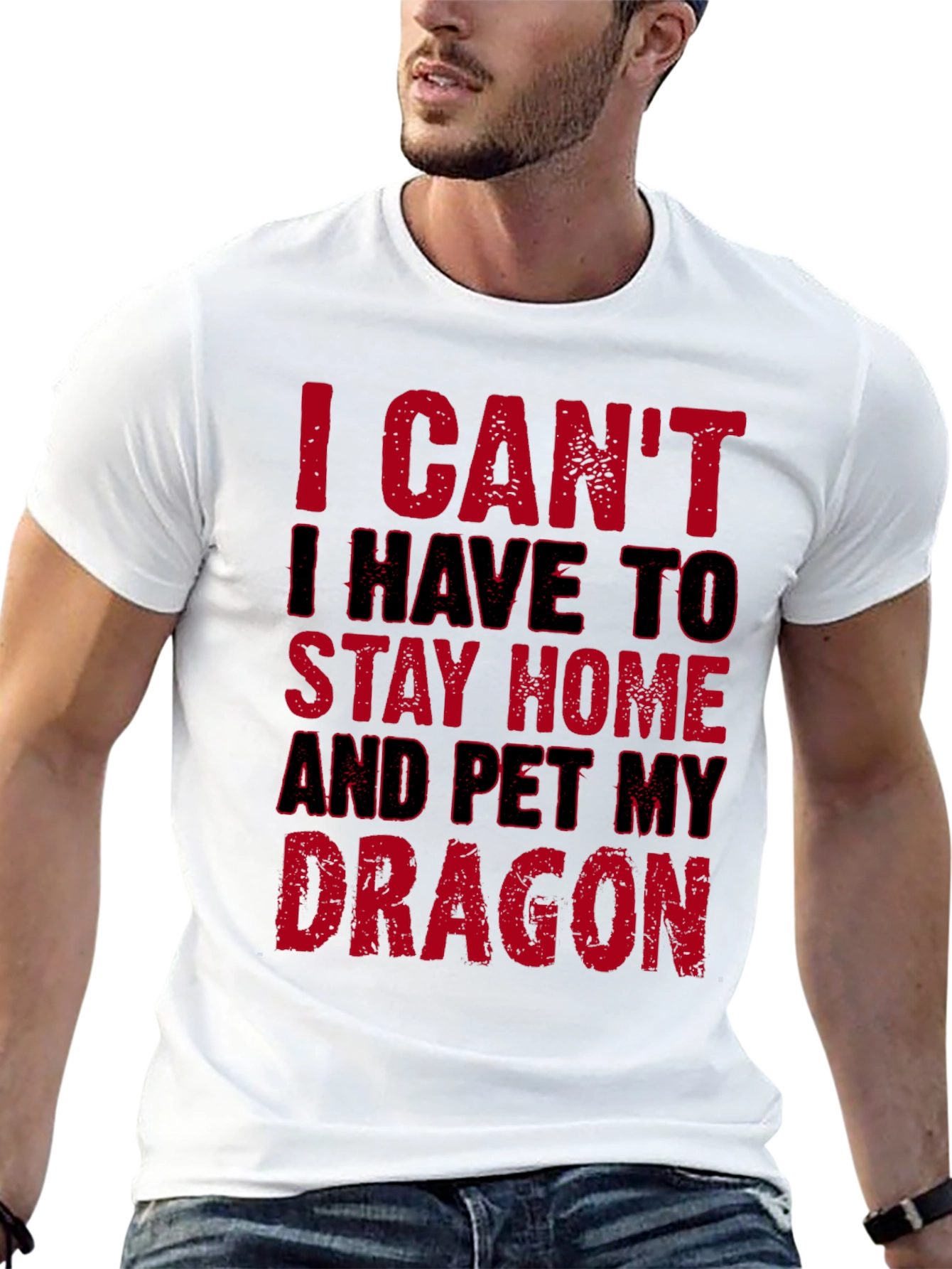 Pet My Dragon T-Shirt - Stay Home Funny Tee