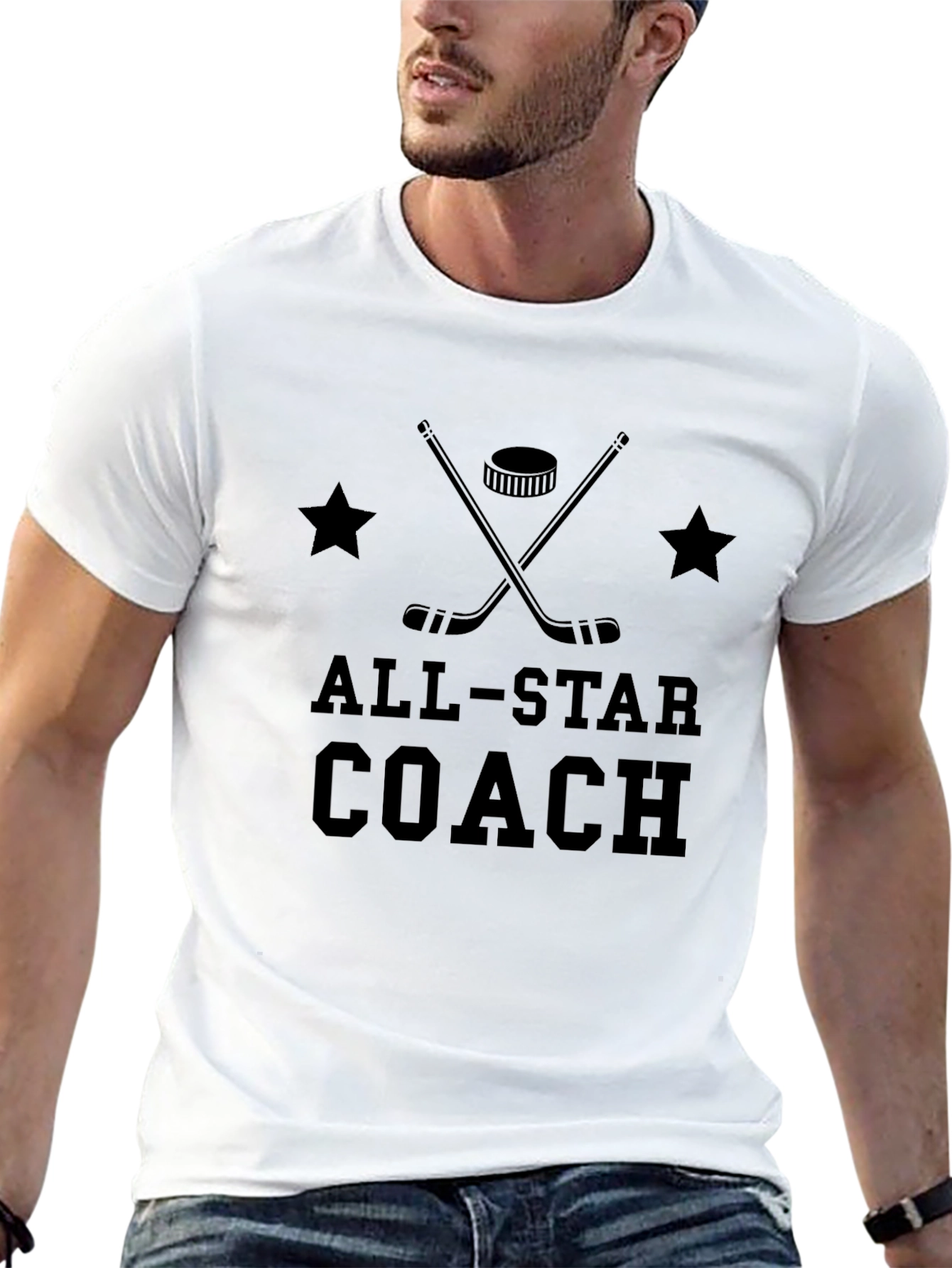 All-Star Coach Graphic Tee - Hockey Fan T-Shirt