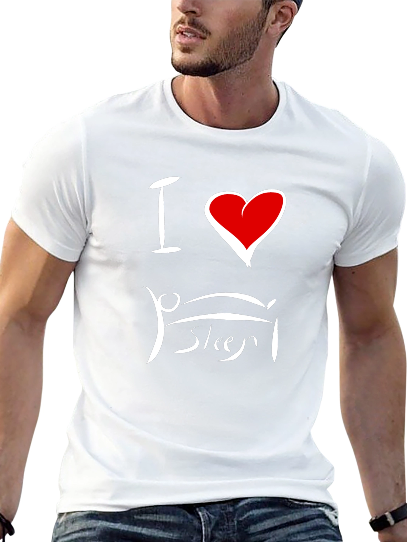 I Heart Sleep Black T-Shirt - Soft & Comfy