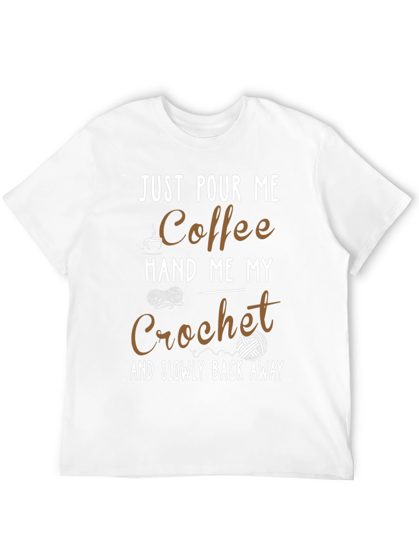 Coffee & Crochet T-Shirt - Funny Hobby Tee