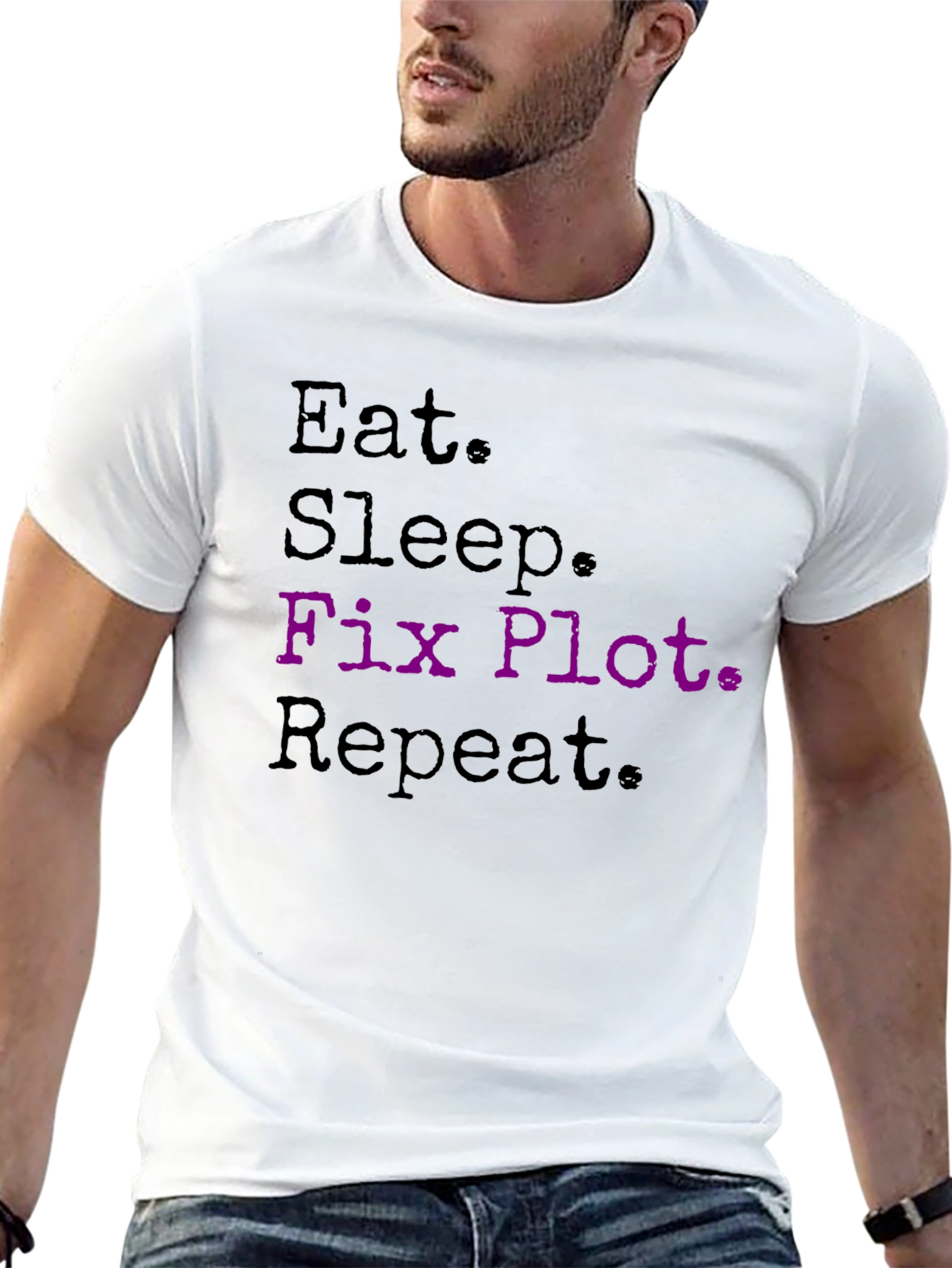 Eat Sleep Fix Plot Repeat T-Shirt